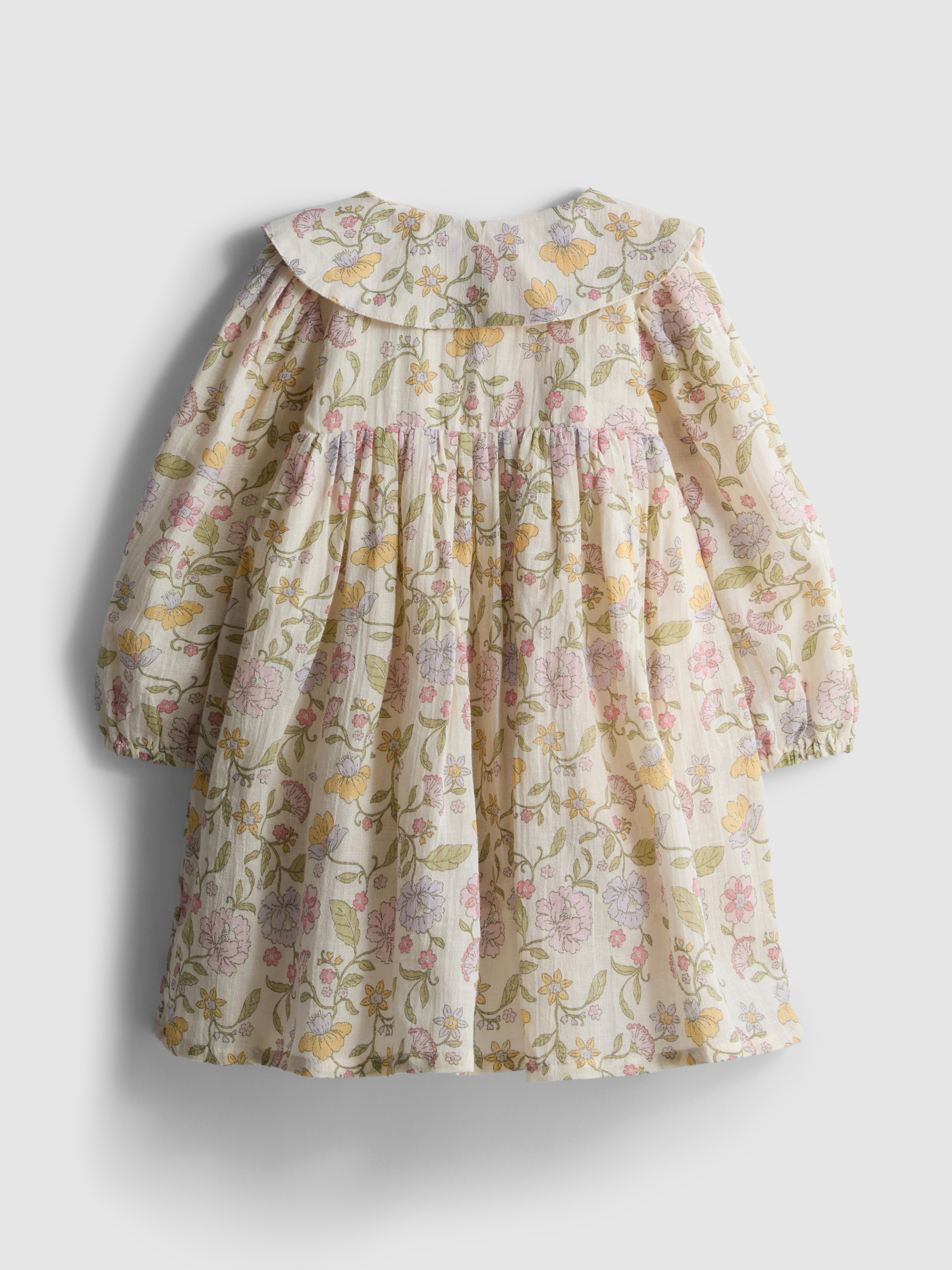 0-18mths | Collared Newborn Smock Dress