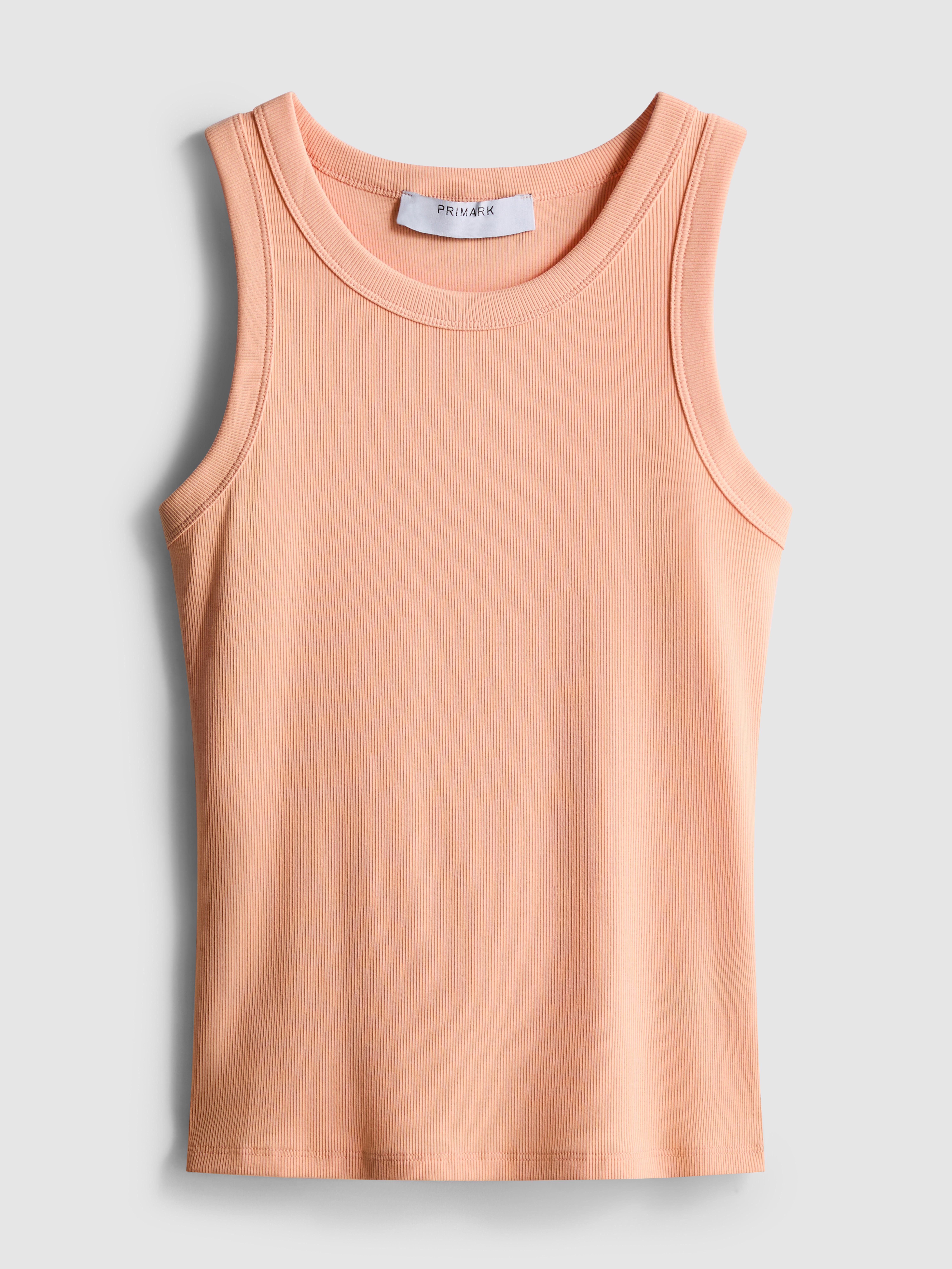 Geripptes Tanktop mit hohem Baumwollanteil