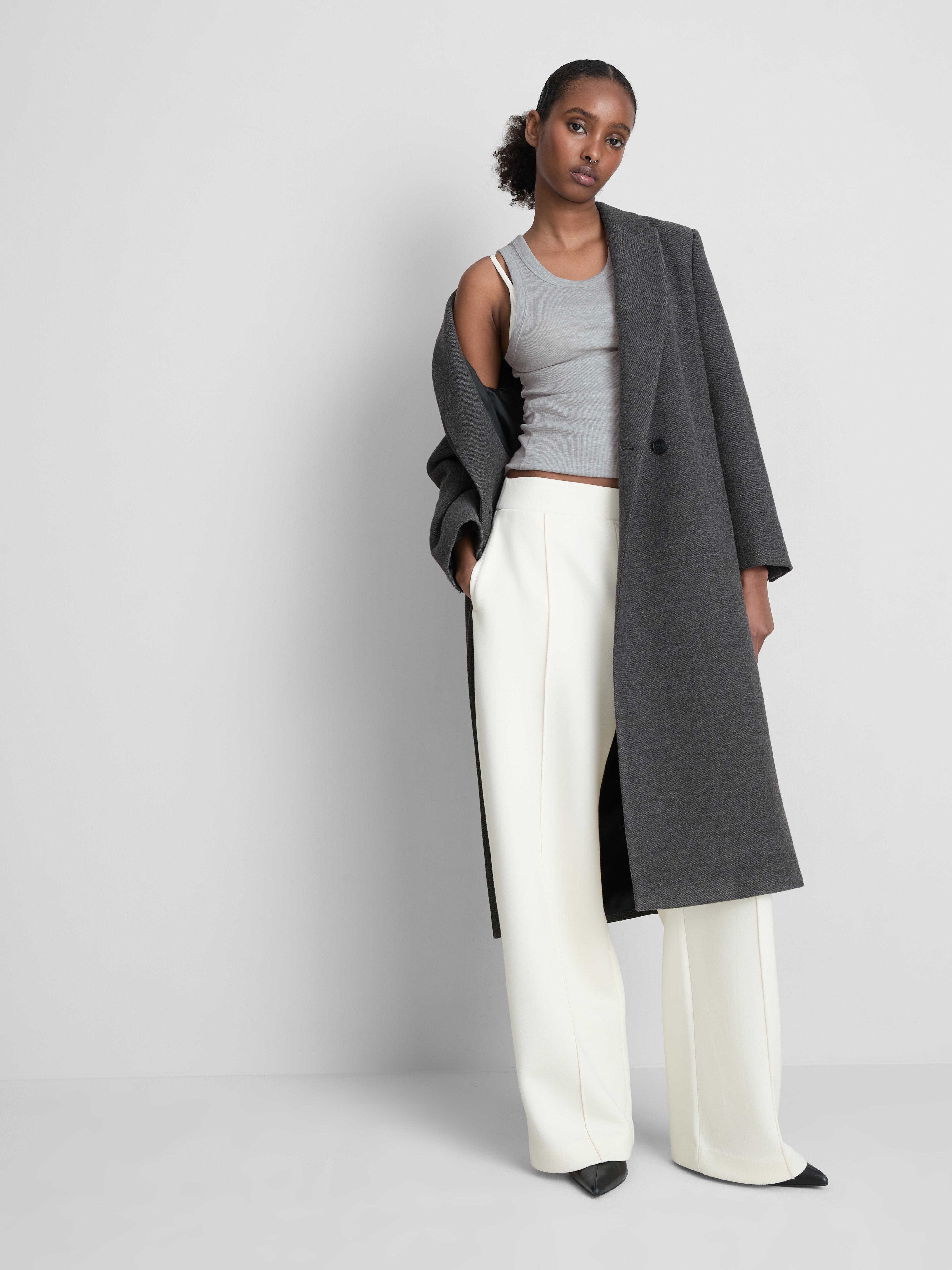 Women's Gray Heather Cotton-Rich Ribbed Racerback Tan