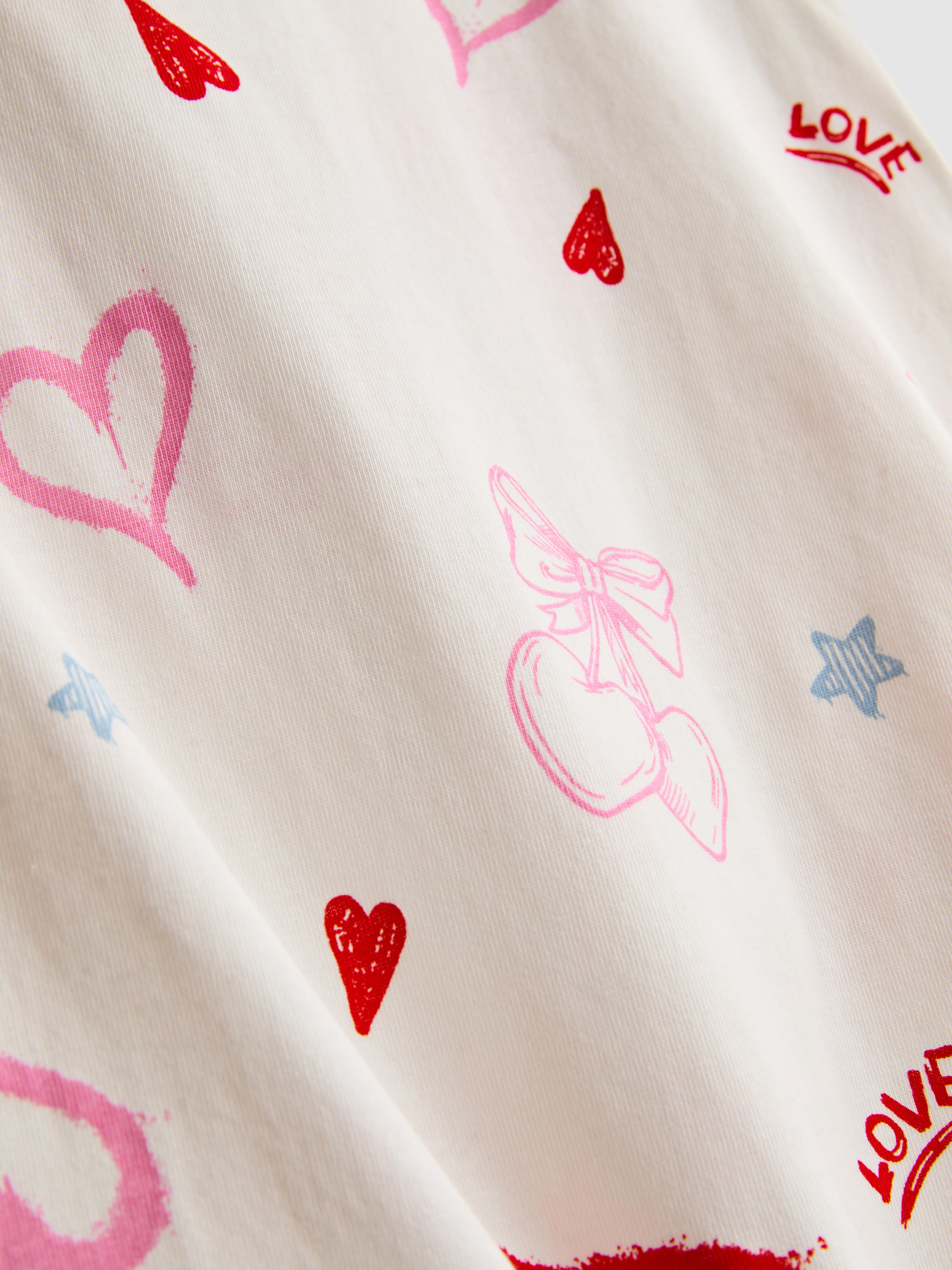 Girls Ivory 7-15yrs | Printed T-Shirt