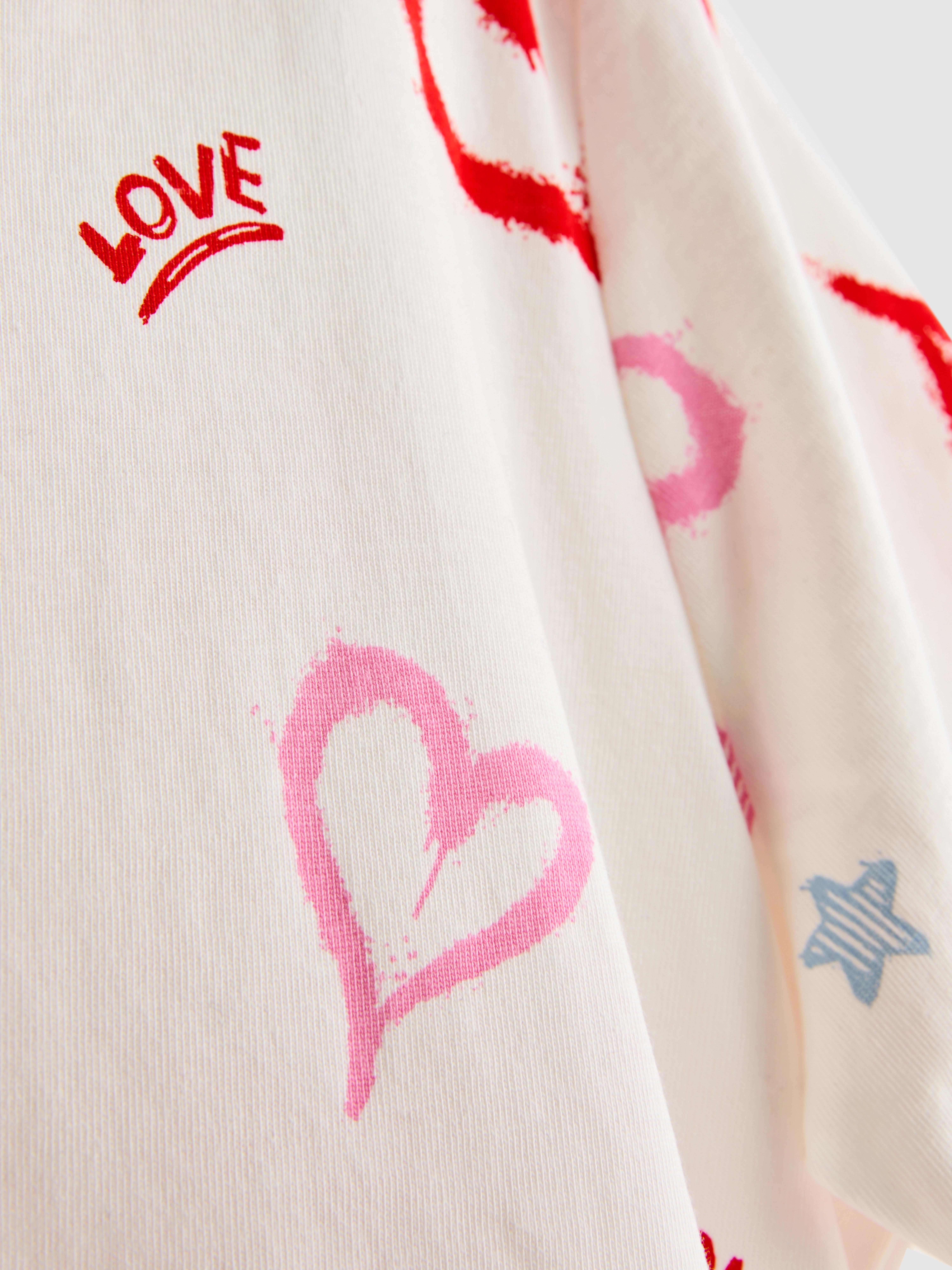 Girls Ivory 7-15yrs | Printed T-Shirt