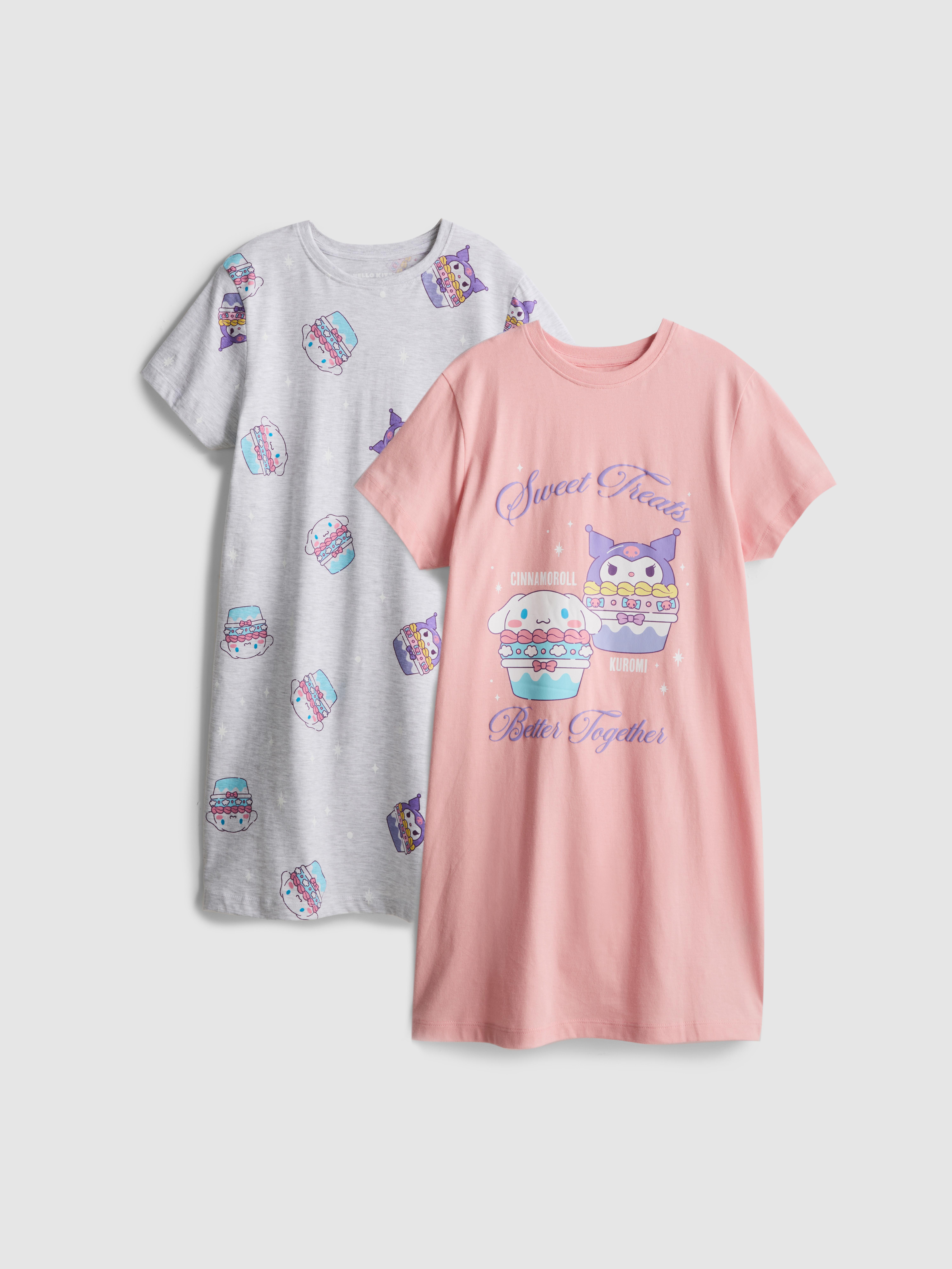 5-15yrs | 2pk Hello Kitty and Friends Sleep T-Shirts