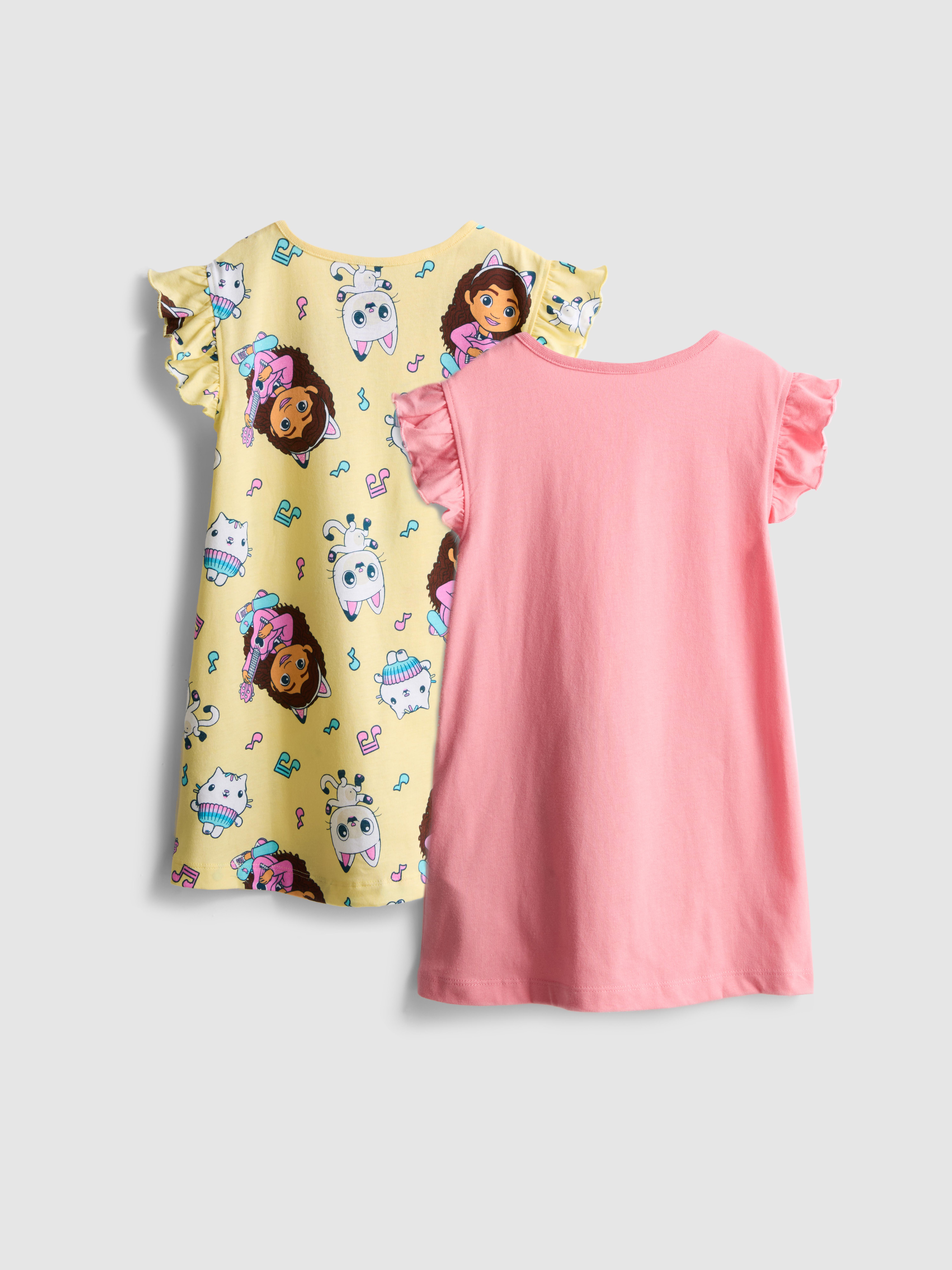1,5–8 Jahre | „Gabby's Dollhouse“ Schlafshirts, 2er-Pack