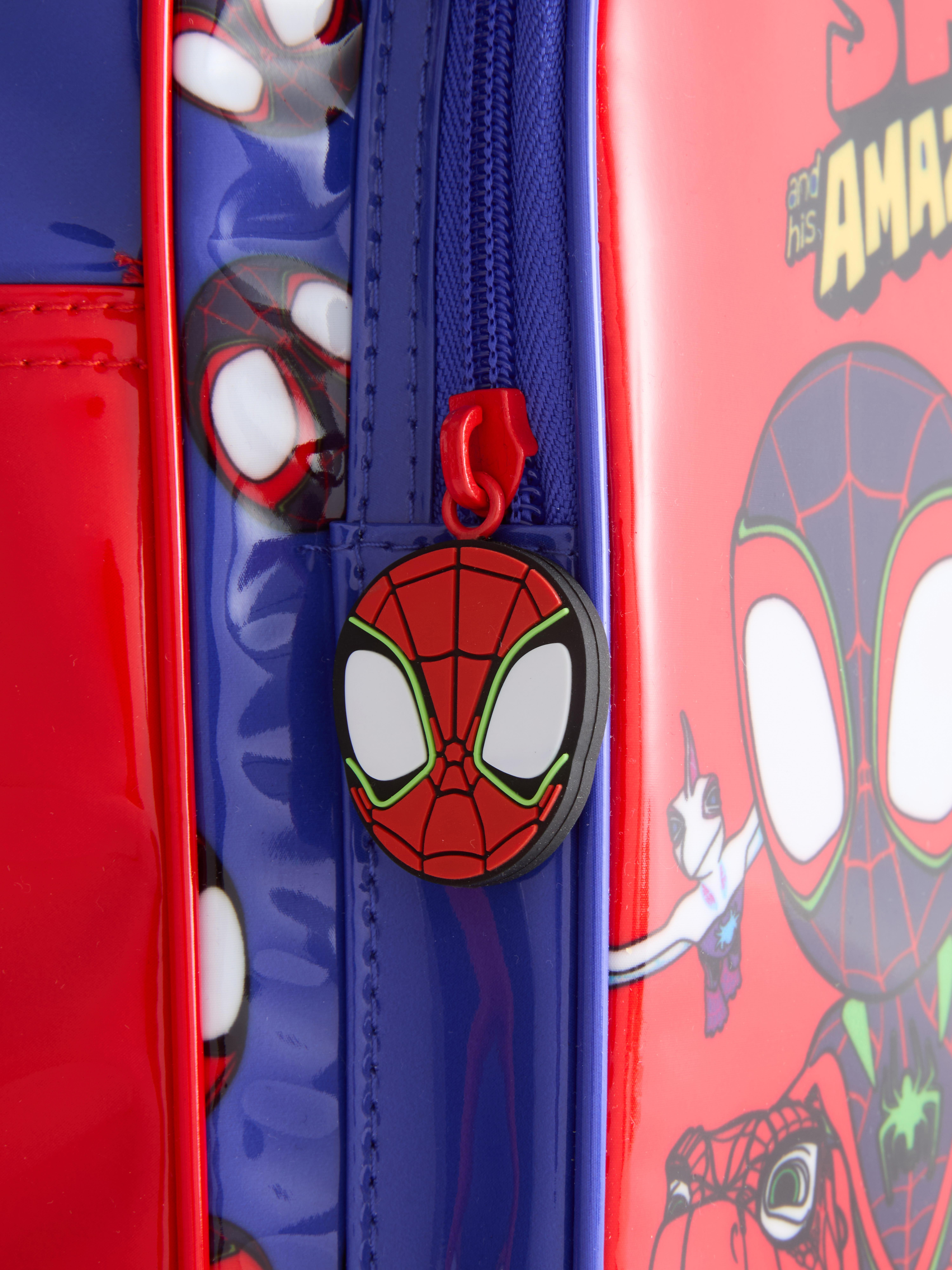 TDL Zaino Per Bambini Con Motivo Spiderman – Leggero, Con Tasca Porta Bottiglie, Spallacci Regolabili, Per Scuola E Viaggi, 30x25x10 Cm