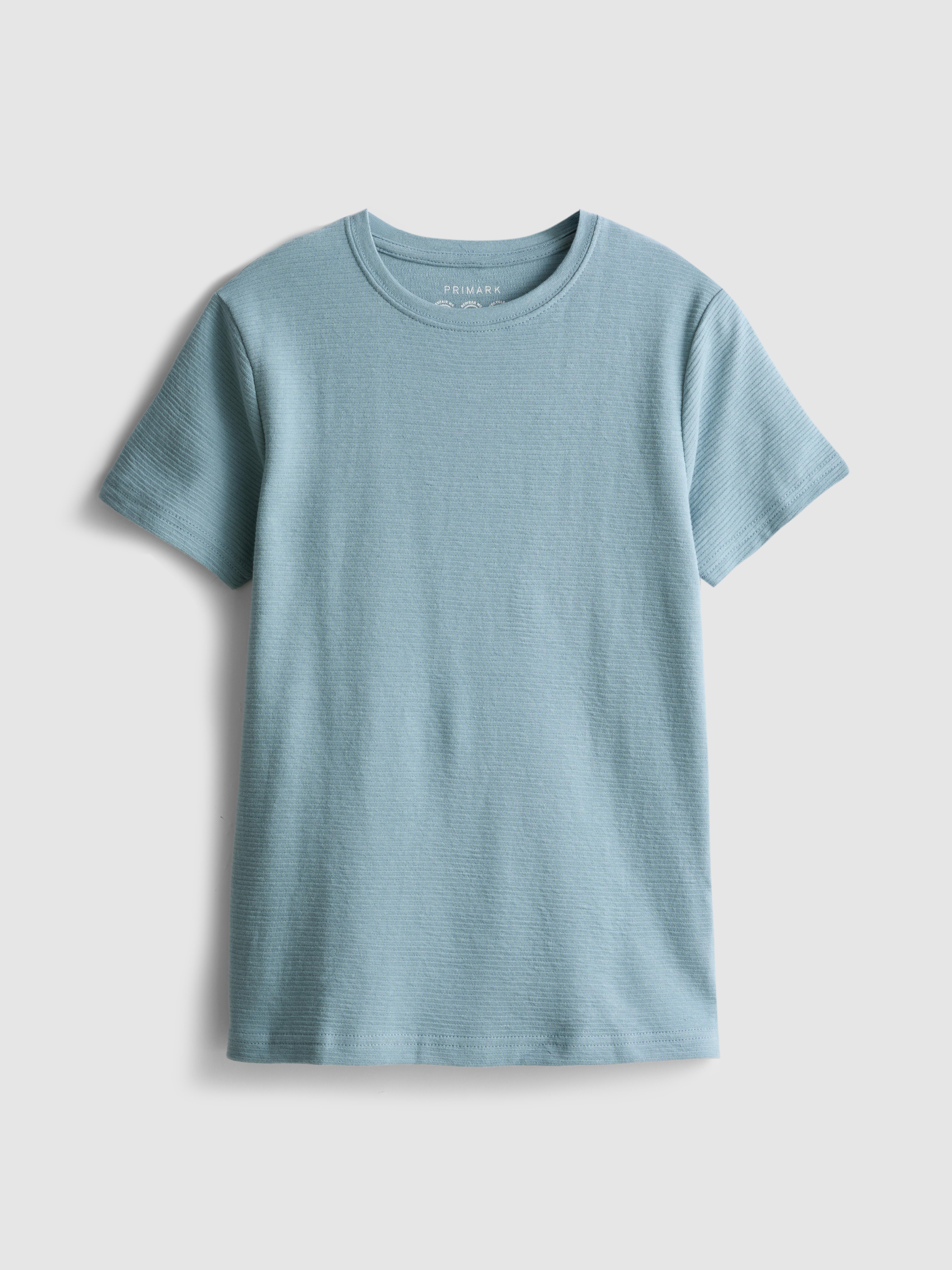 7-15 jr | T-shirt met textuur en korte mouwen