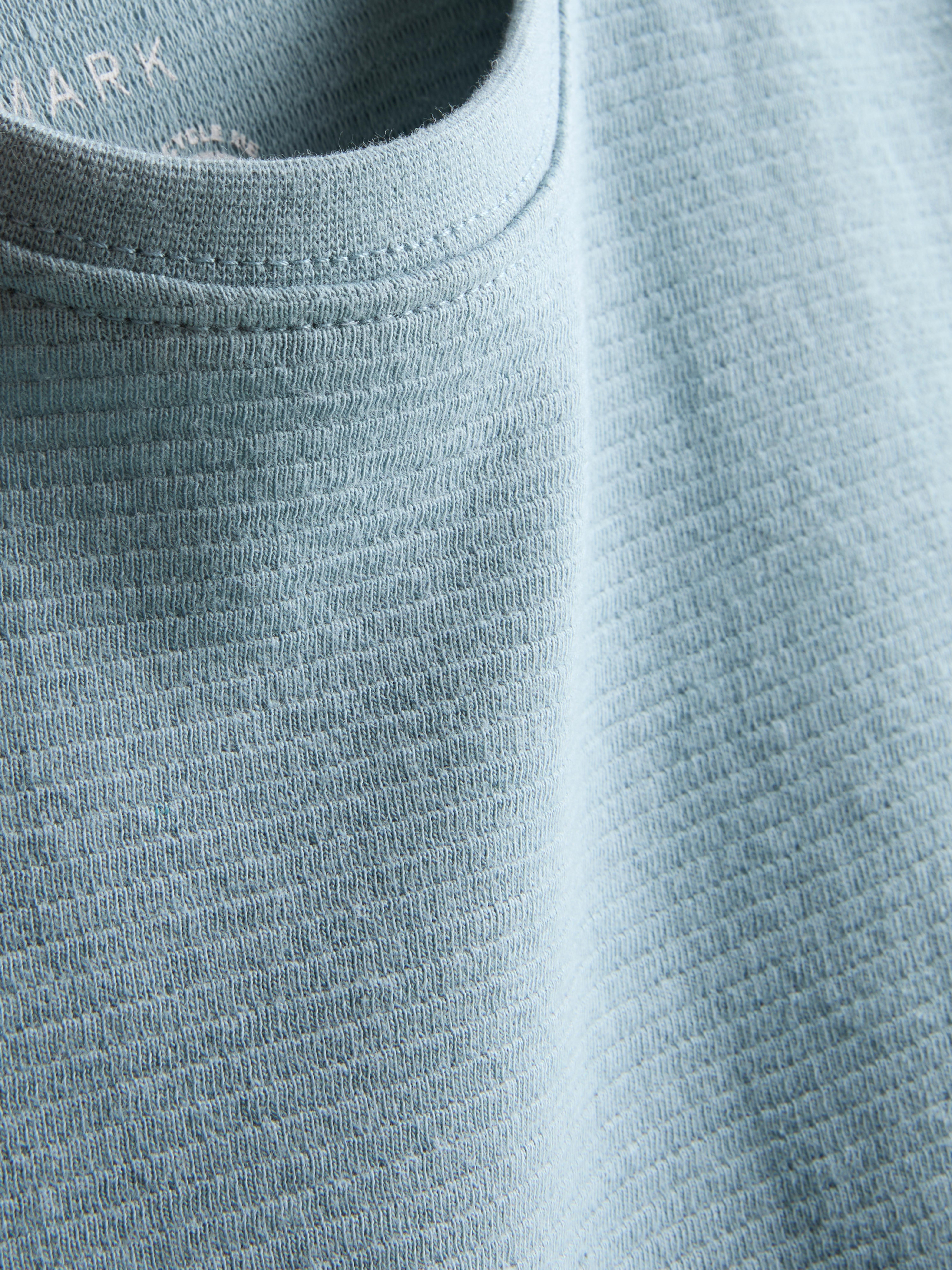 7-15 jr | T-shirt met textuur en korte mouwen