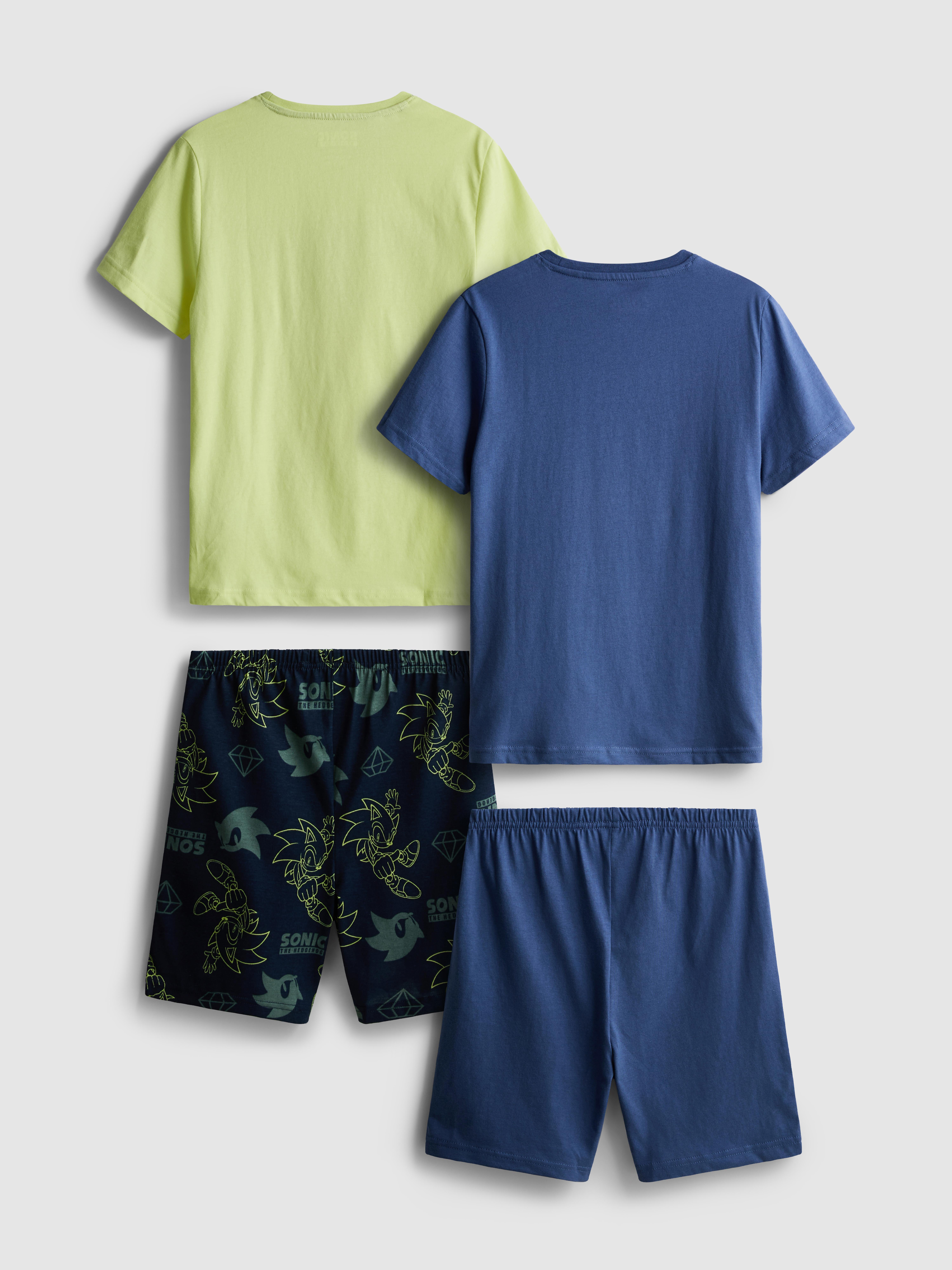 7-15 jr | Korte pyjama Sonic The Hedgehog, set van 2