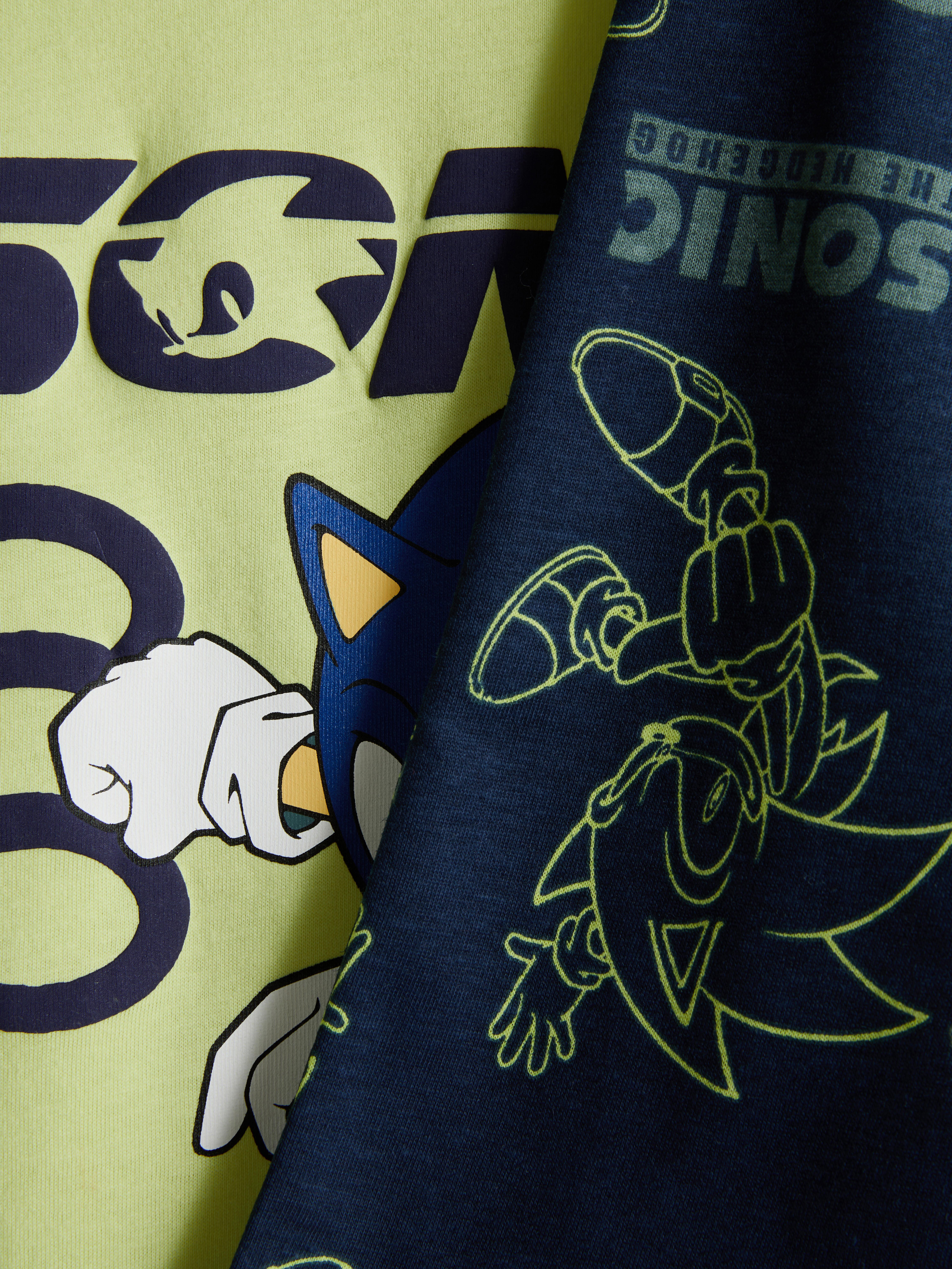 7-15 jr | Korte pyjama Sonic The Hedgehog, set van 2
