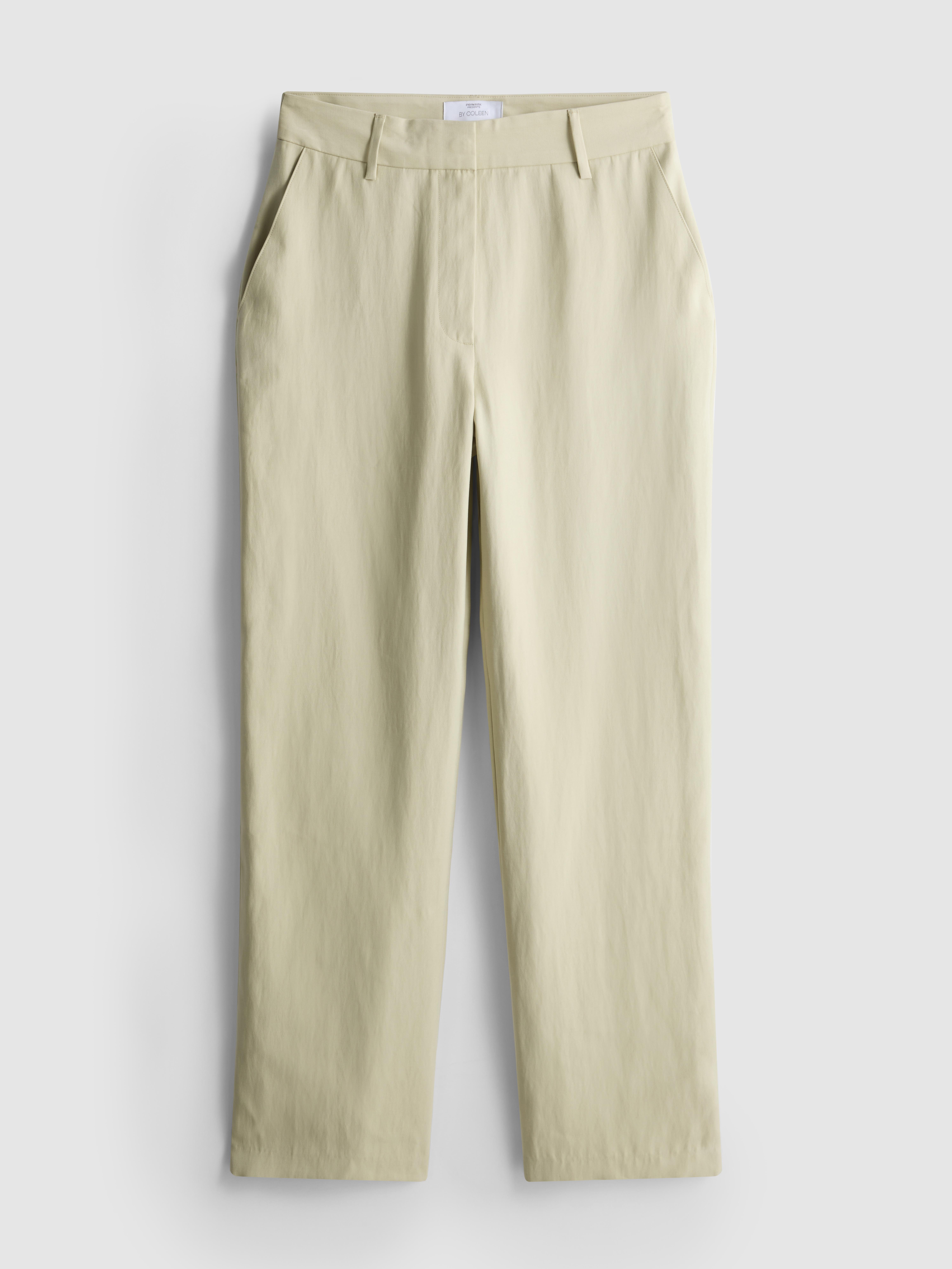 By Coleen Mid-Rise Wide Leg Trousers