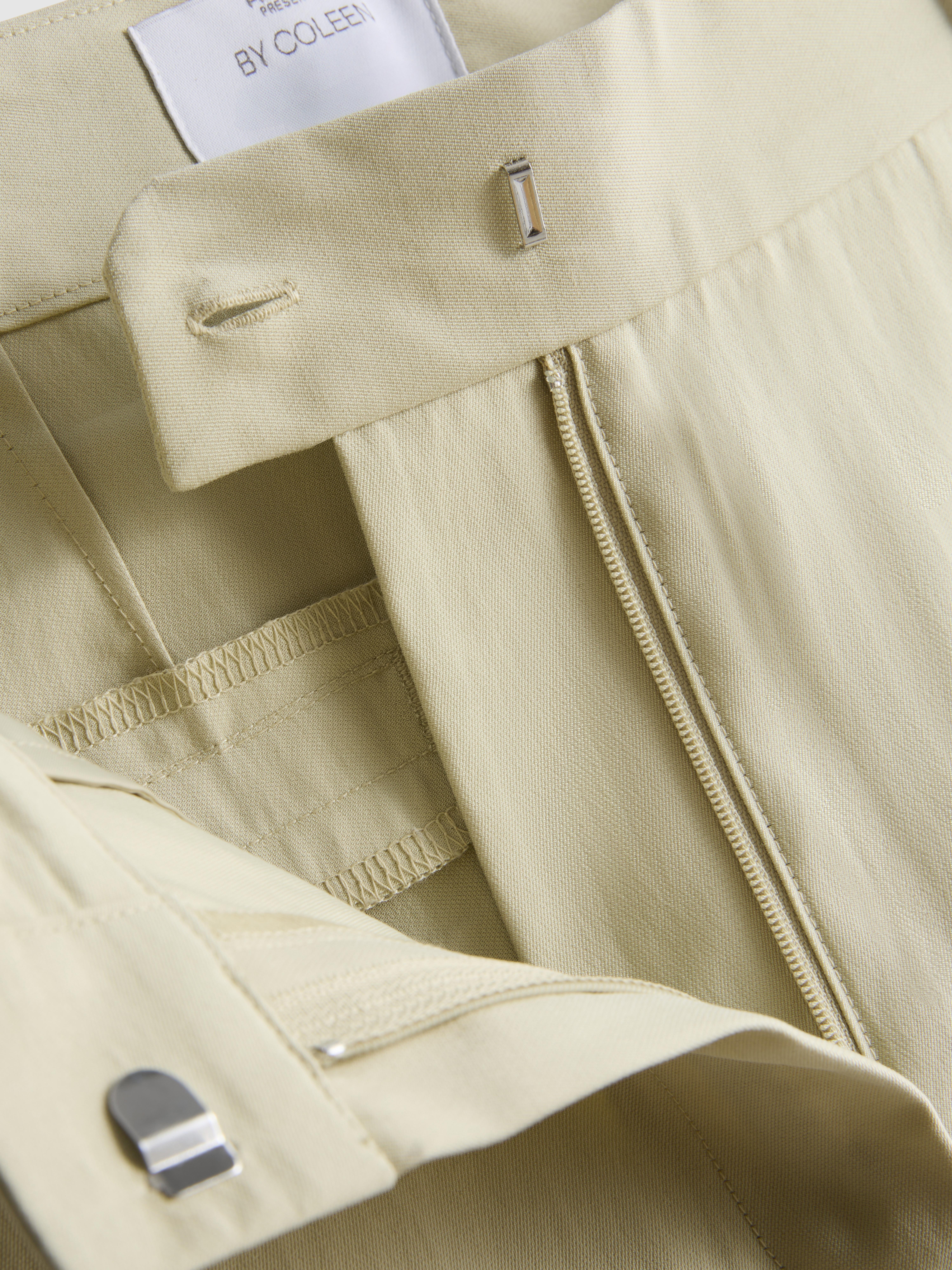 By Coleen Mid-Rise Wide Leg Trousers