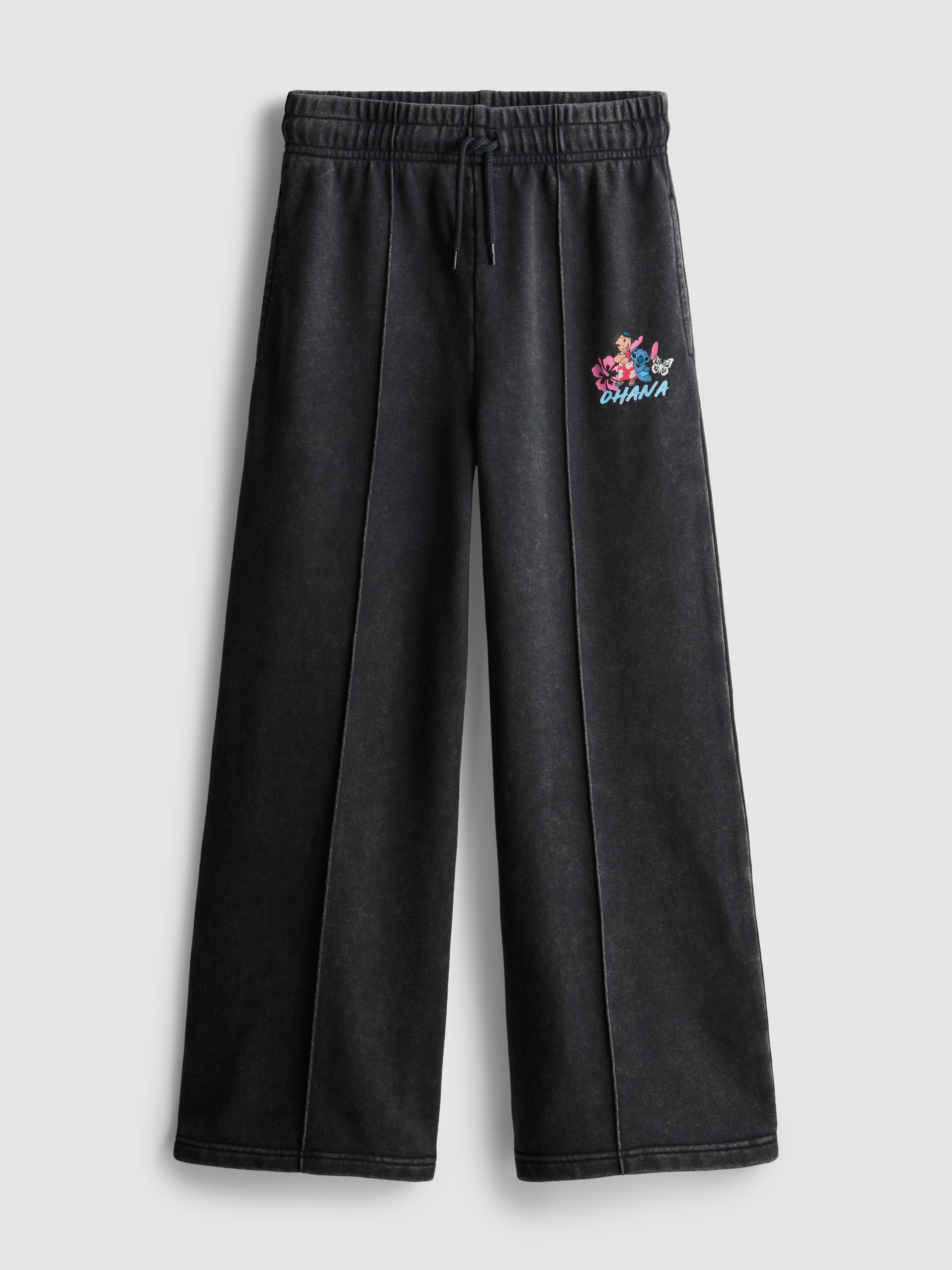 7-15yrs | Disney's Stitch Acid Wash Wide Leg Joggers