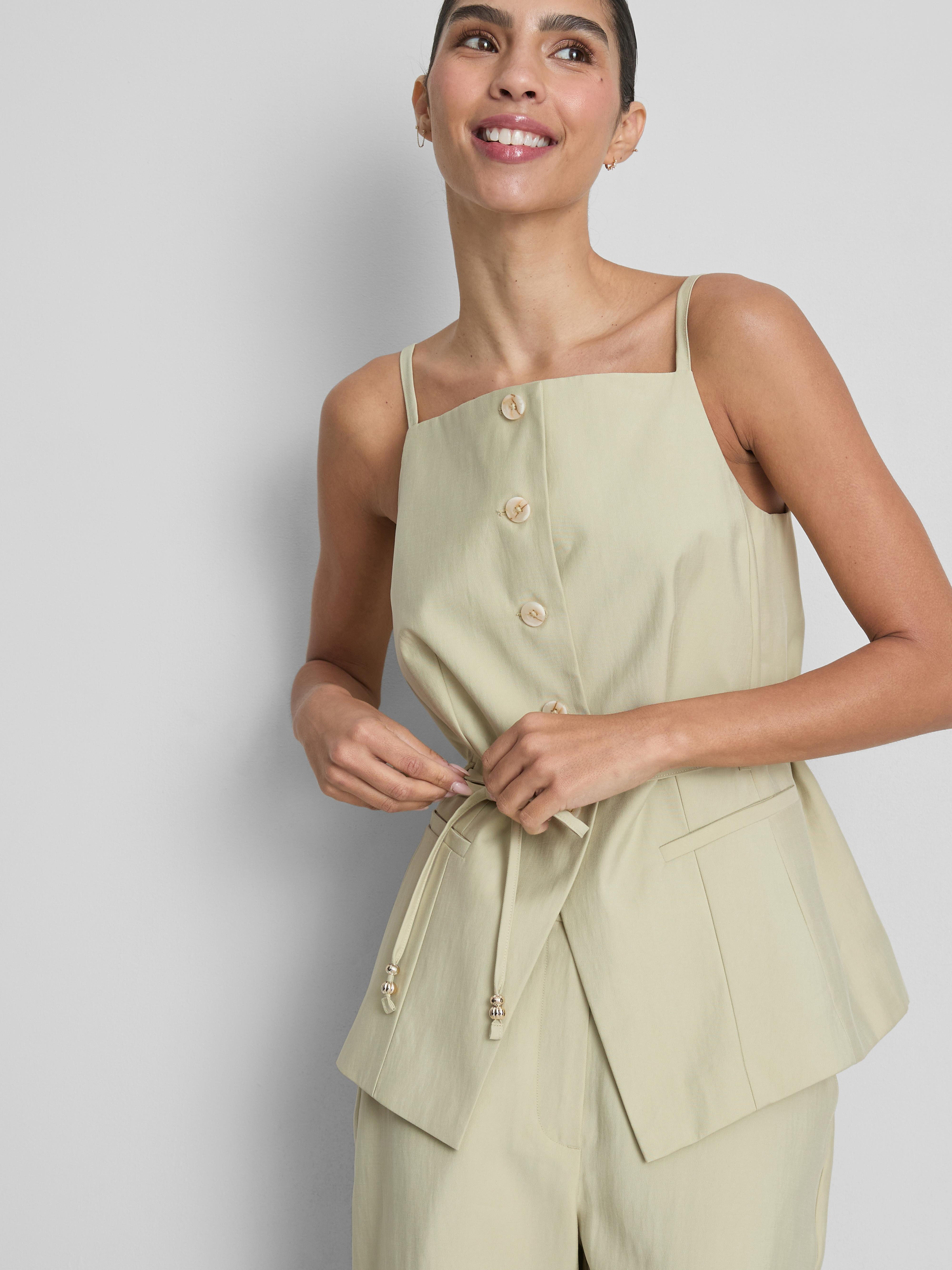 By Coleen Square Neck Waistcoat