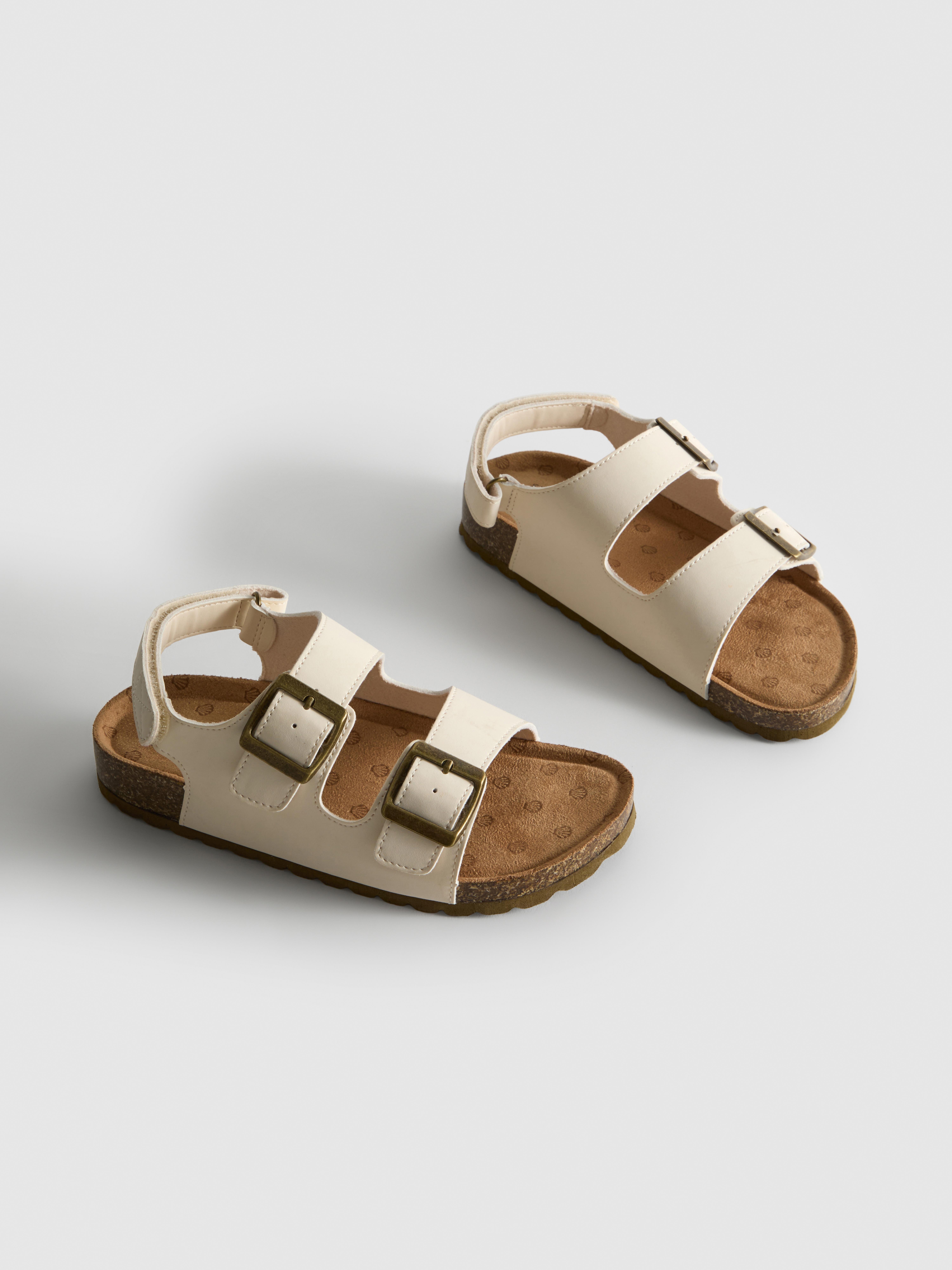 Double Buckle Strap Sandals