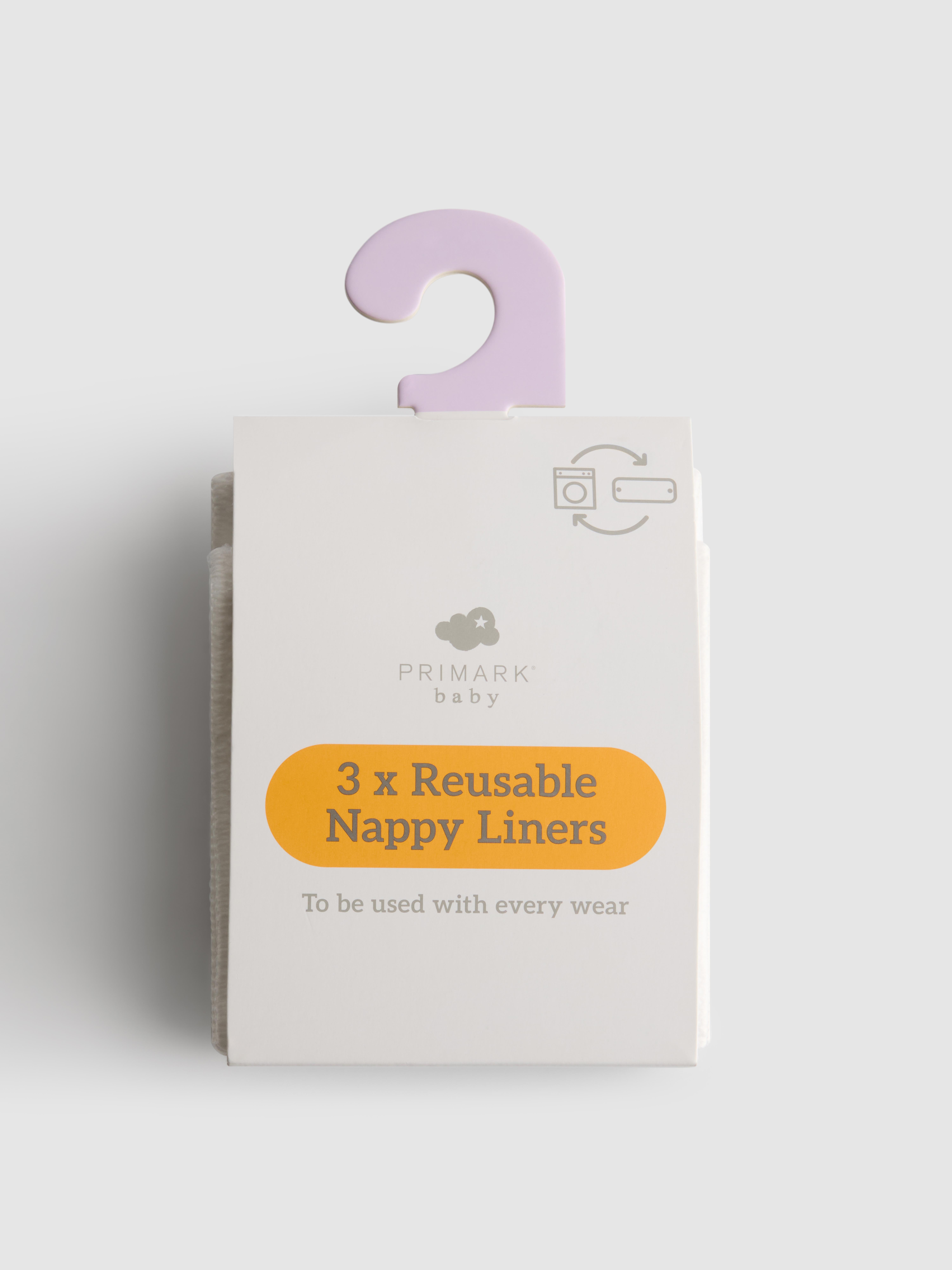 3pk Reusable Diaper Liners