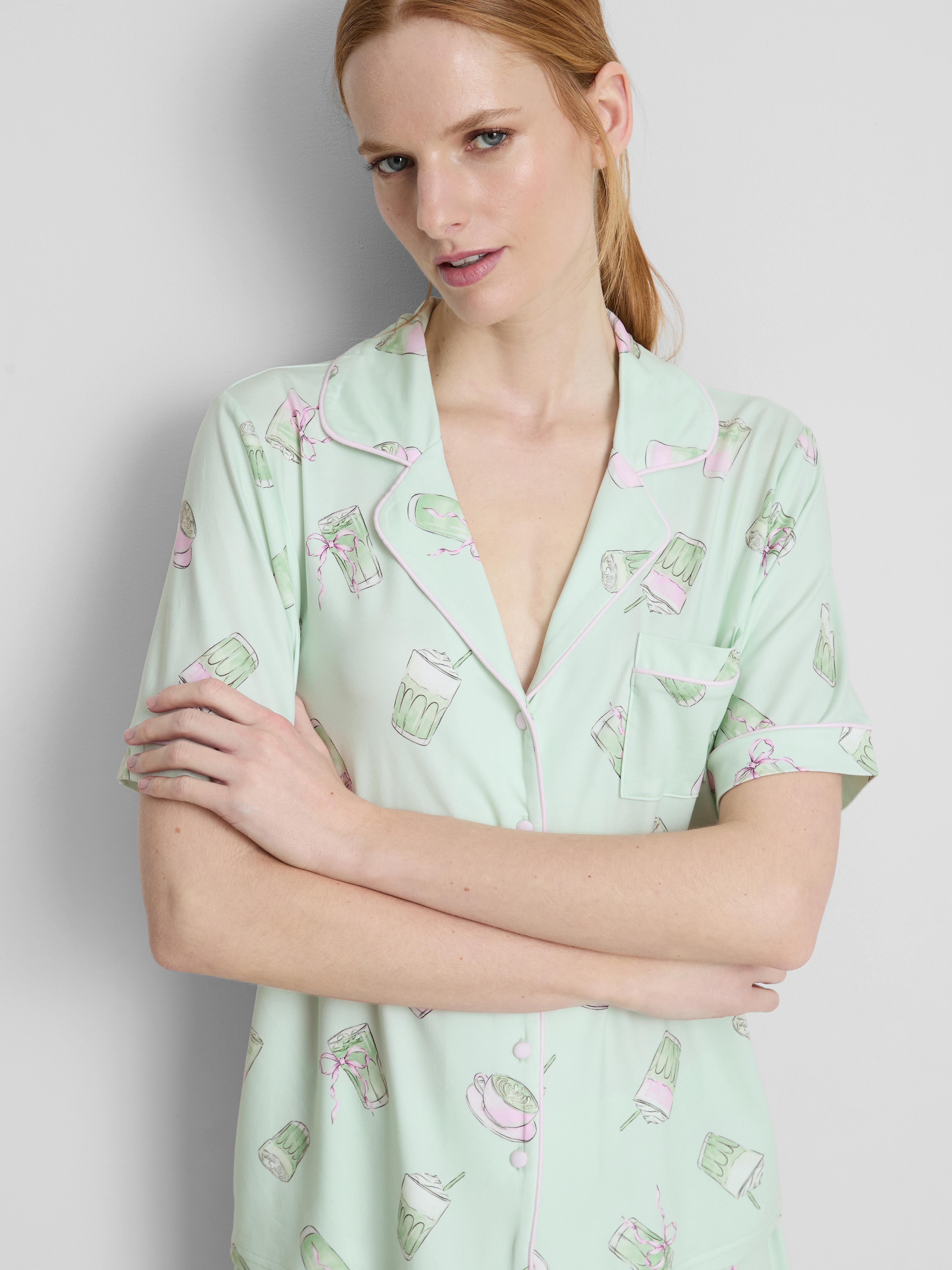 Matcha Boyfriend Shorty Pyjamas