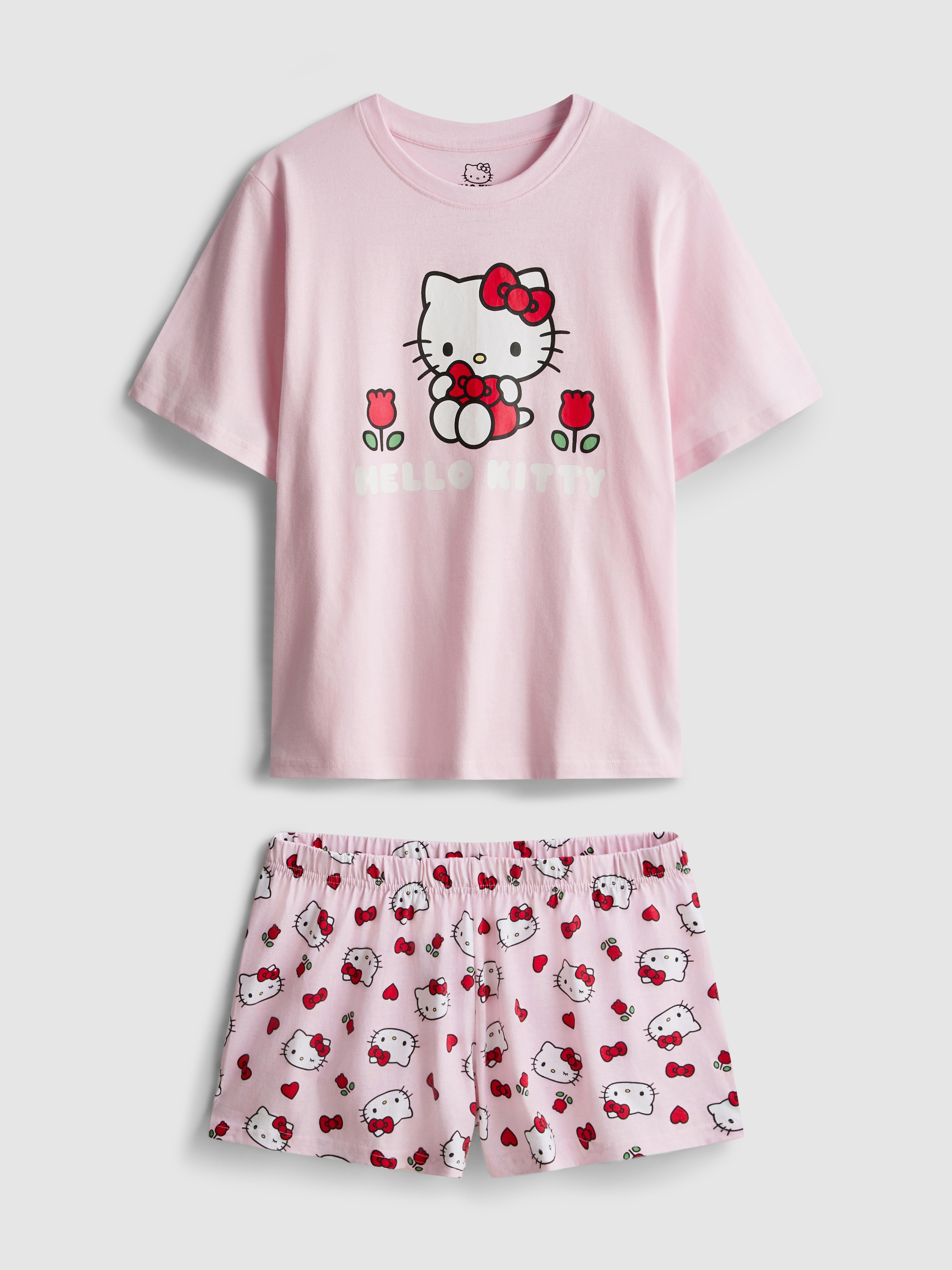 Hello Kitty rövidnadrágos pamutpizsama