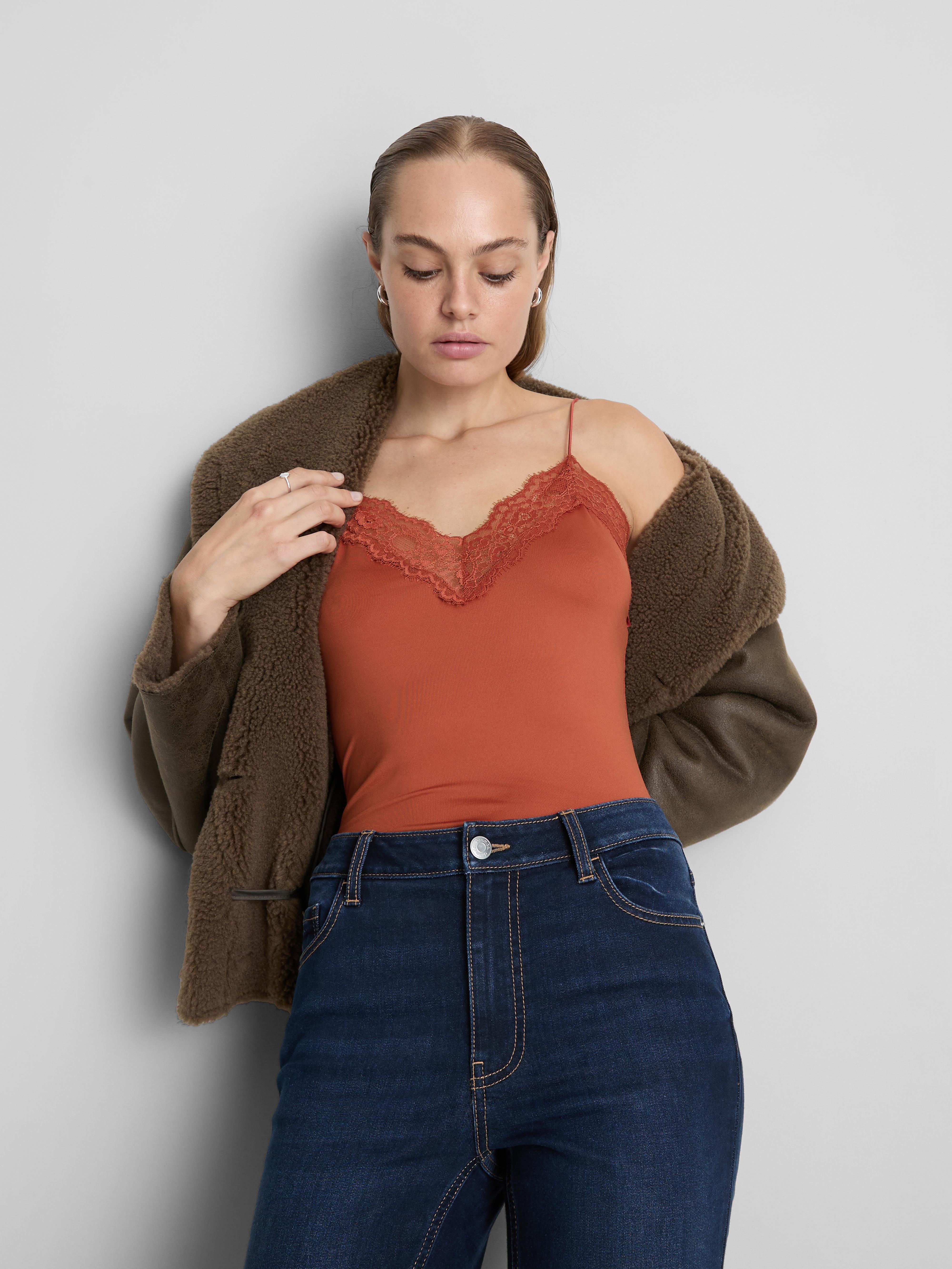 Lace Trim Cami Top