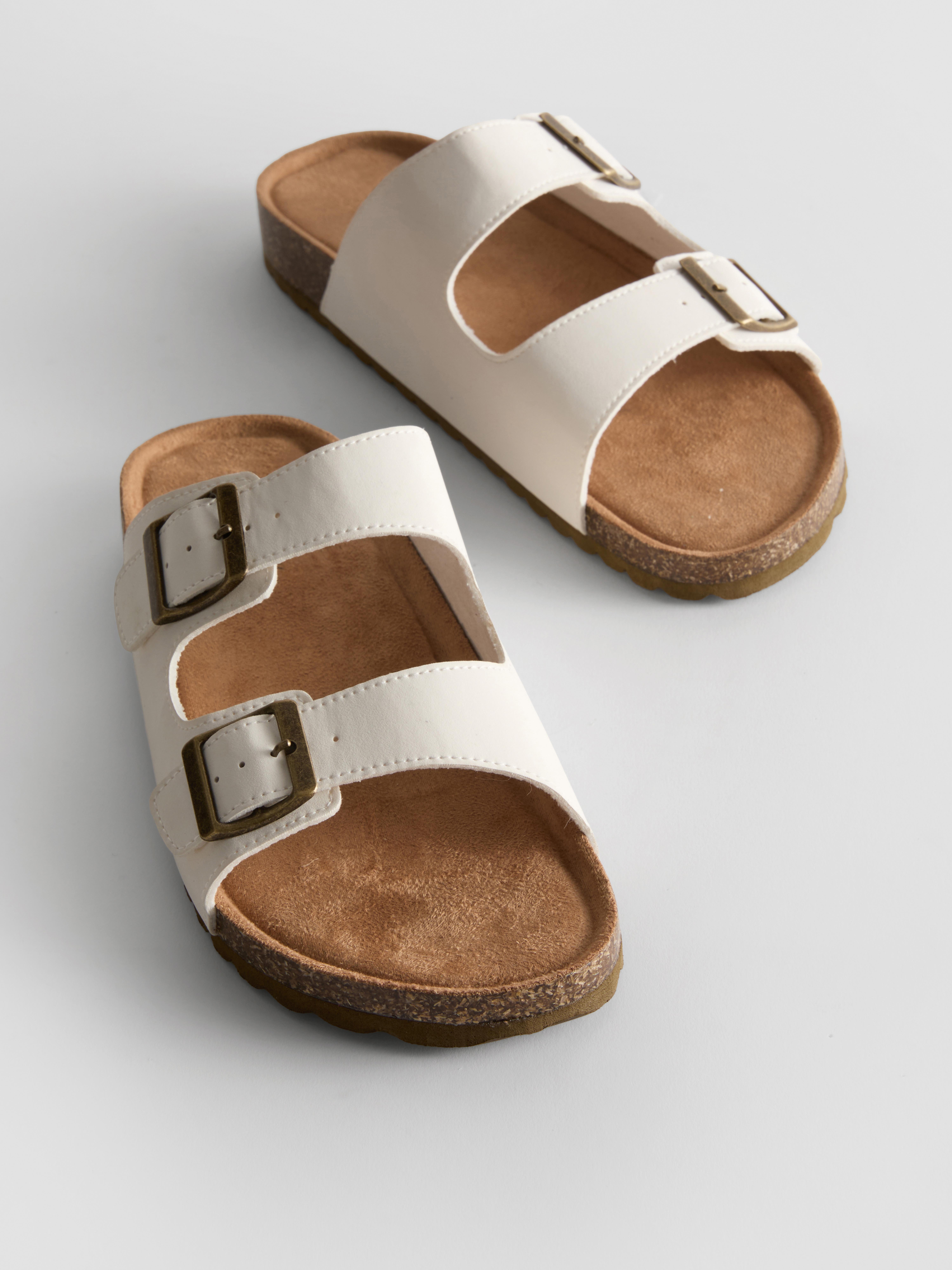 Double Buckle Strap Sandals
