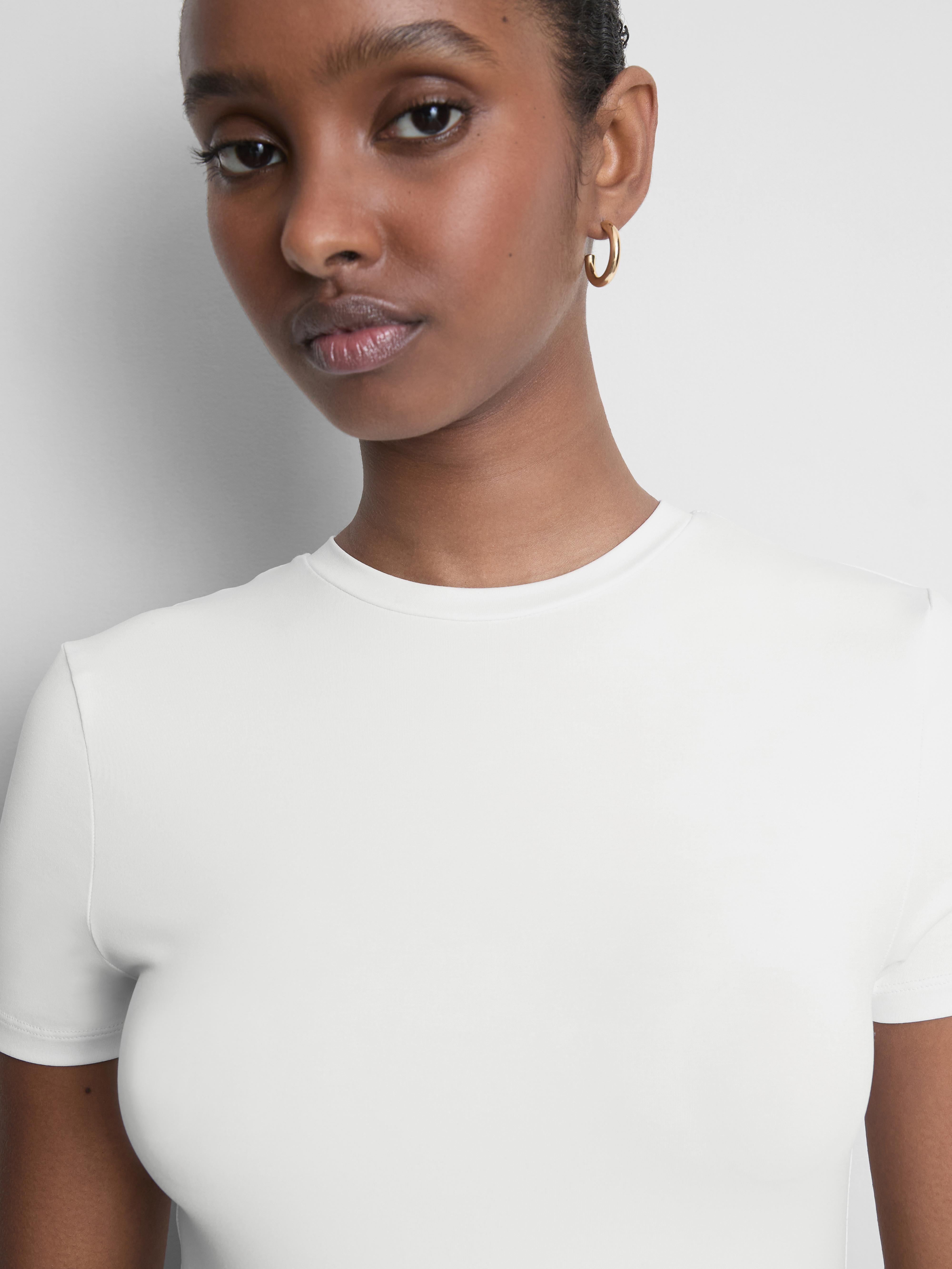 Form Fitting Short Sleeved T-Shirt Bodysuit