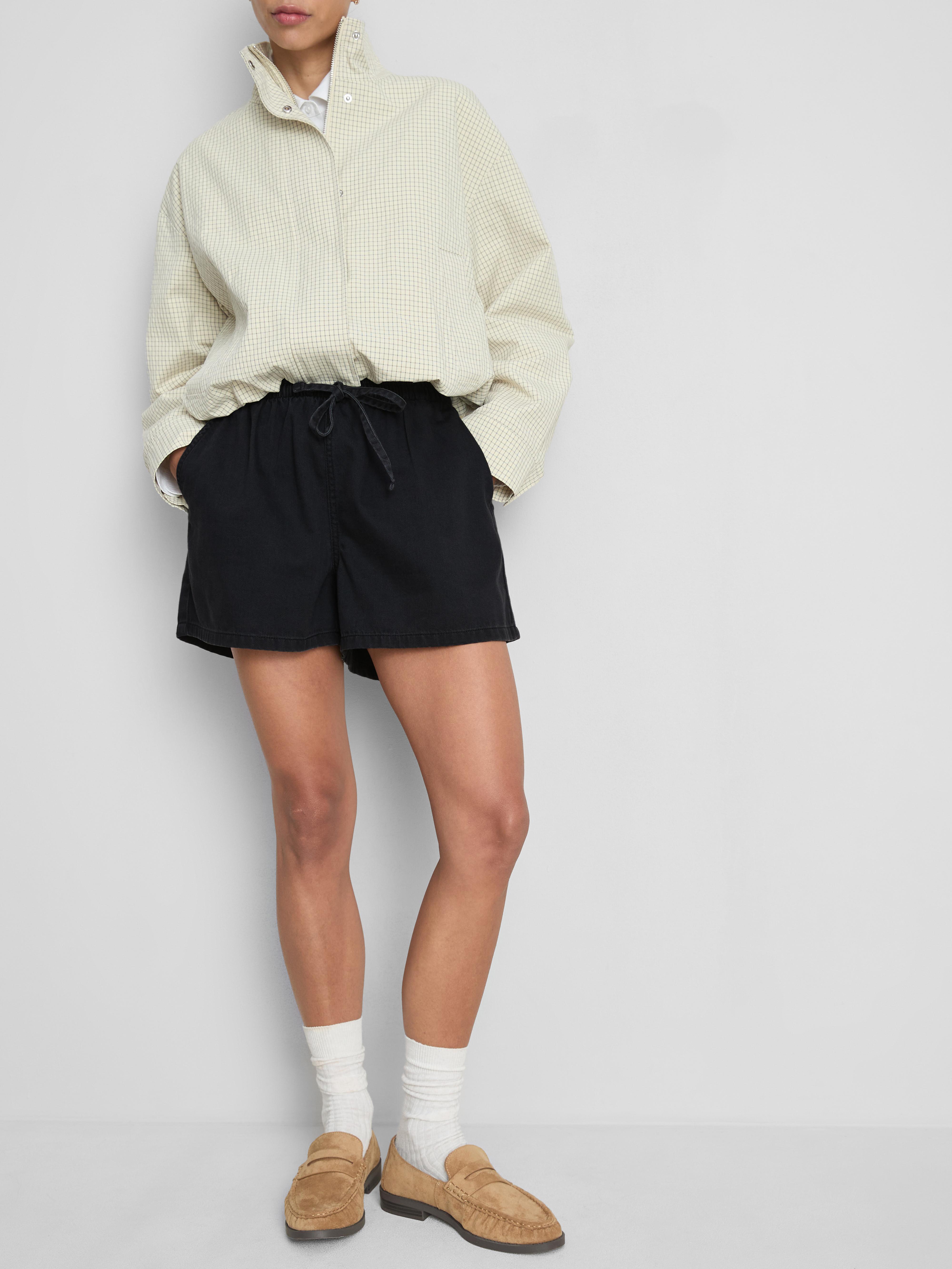 Pantaloncini da tuta in denim di cotone