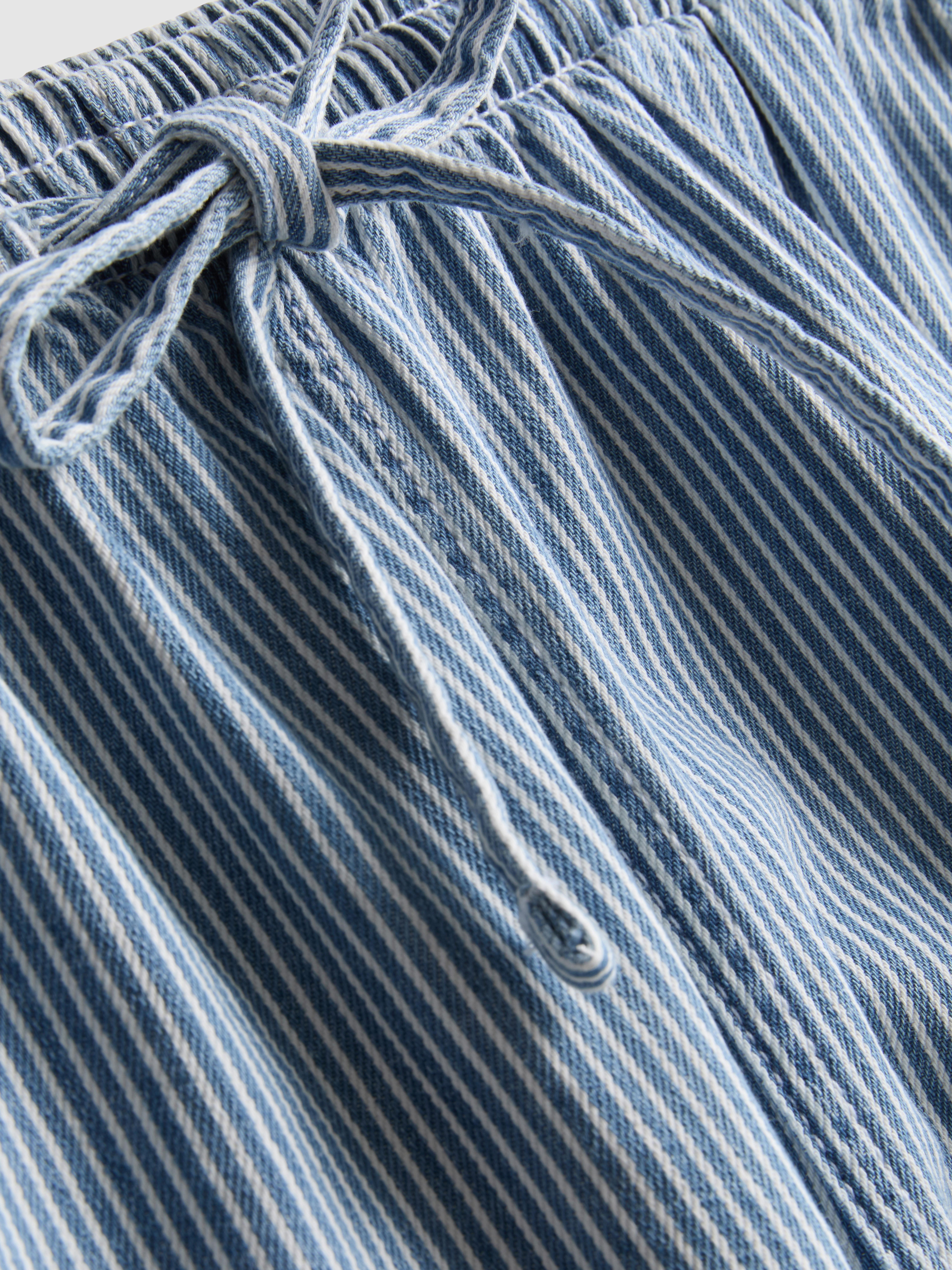 Denim-Joggingshorts aus Baumwolle