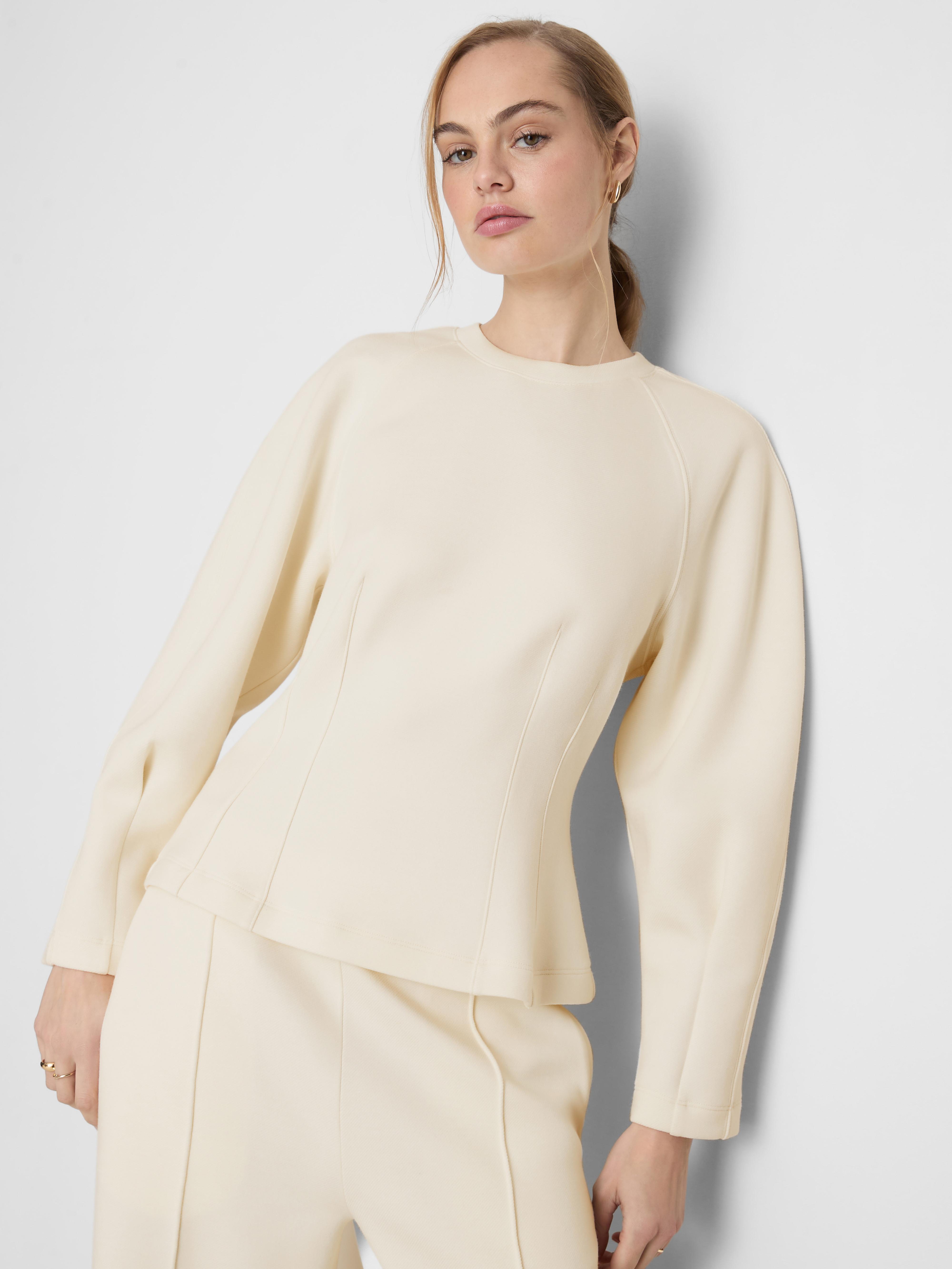 Women's Ivory The Edit Seam Detail Sweate