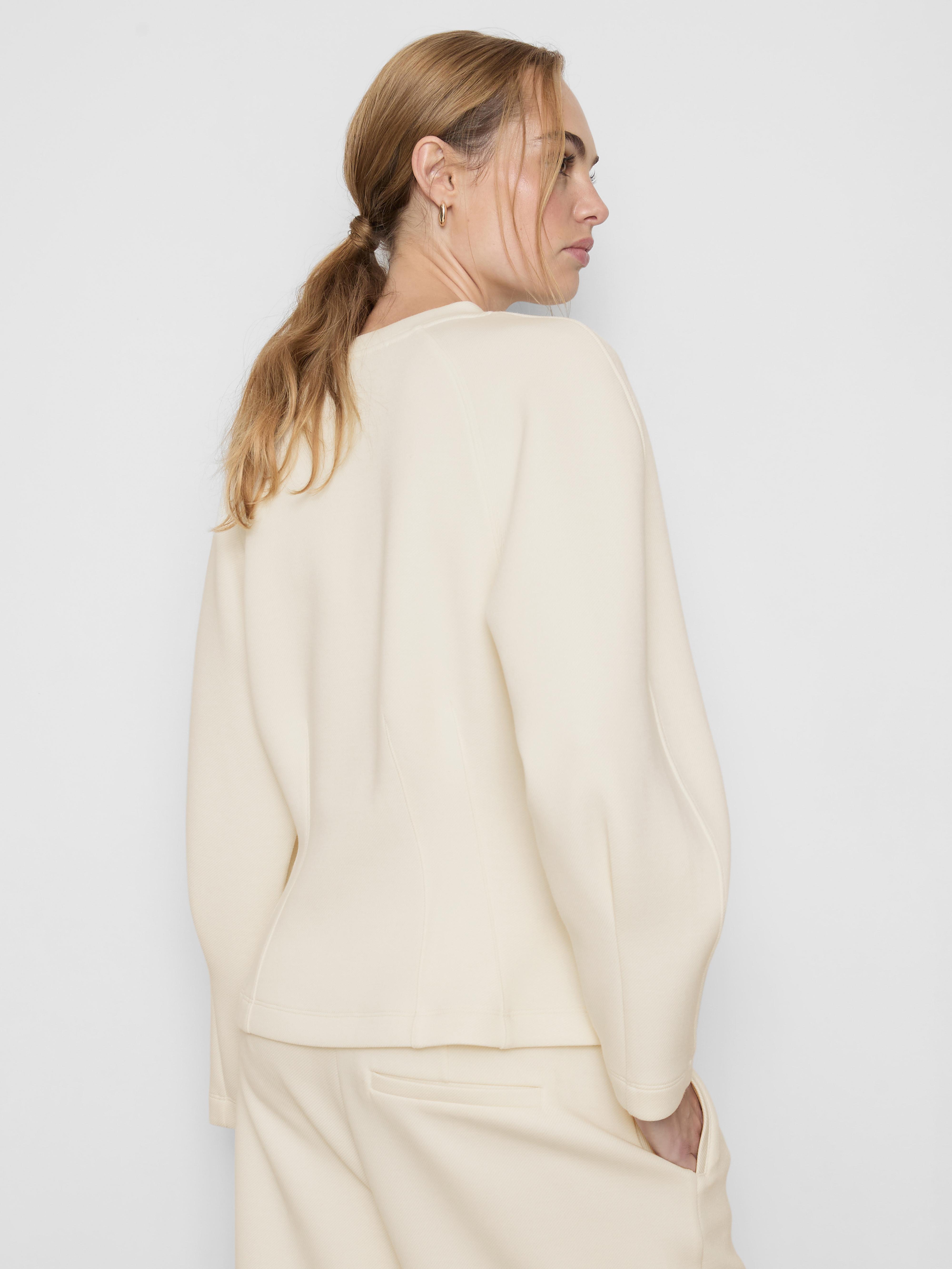 Women's Ivory The Edit Seam Detail Sweate