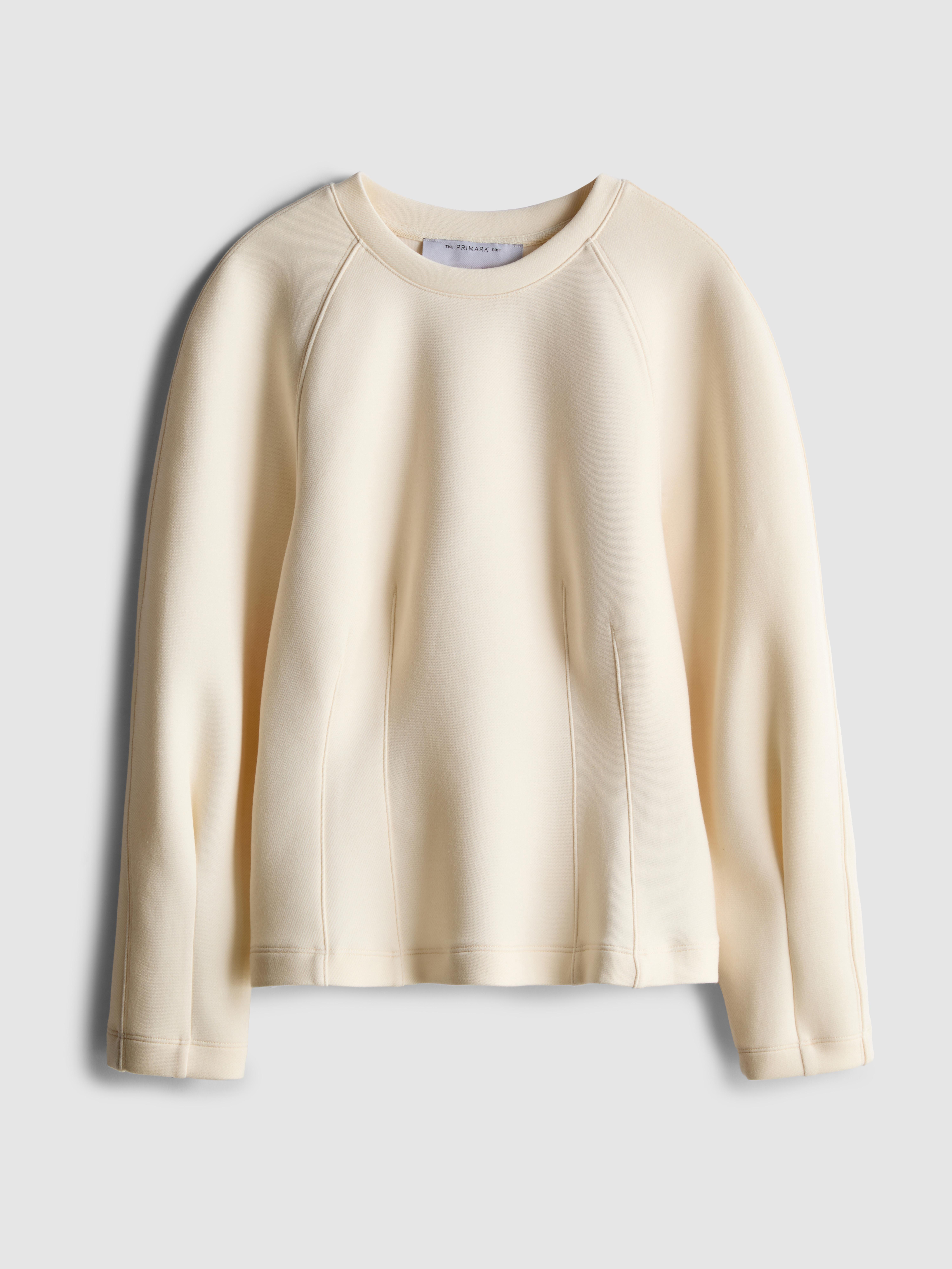 Women's Ivory The Edit Seam Detail Sweate