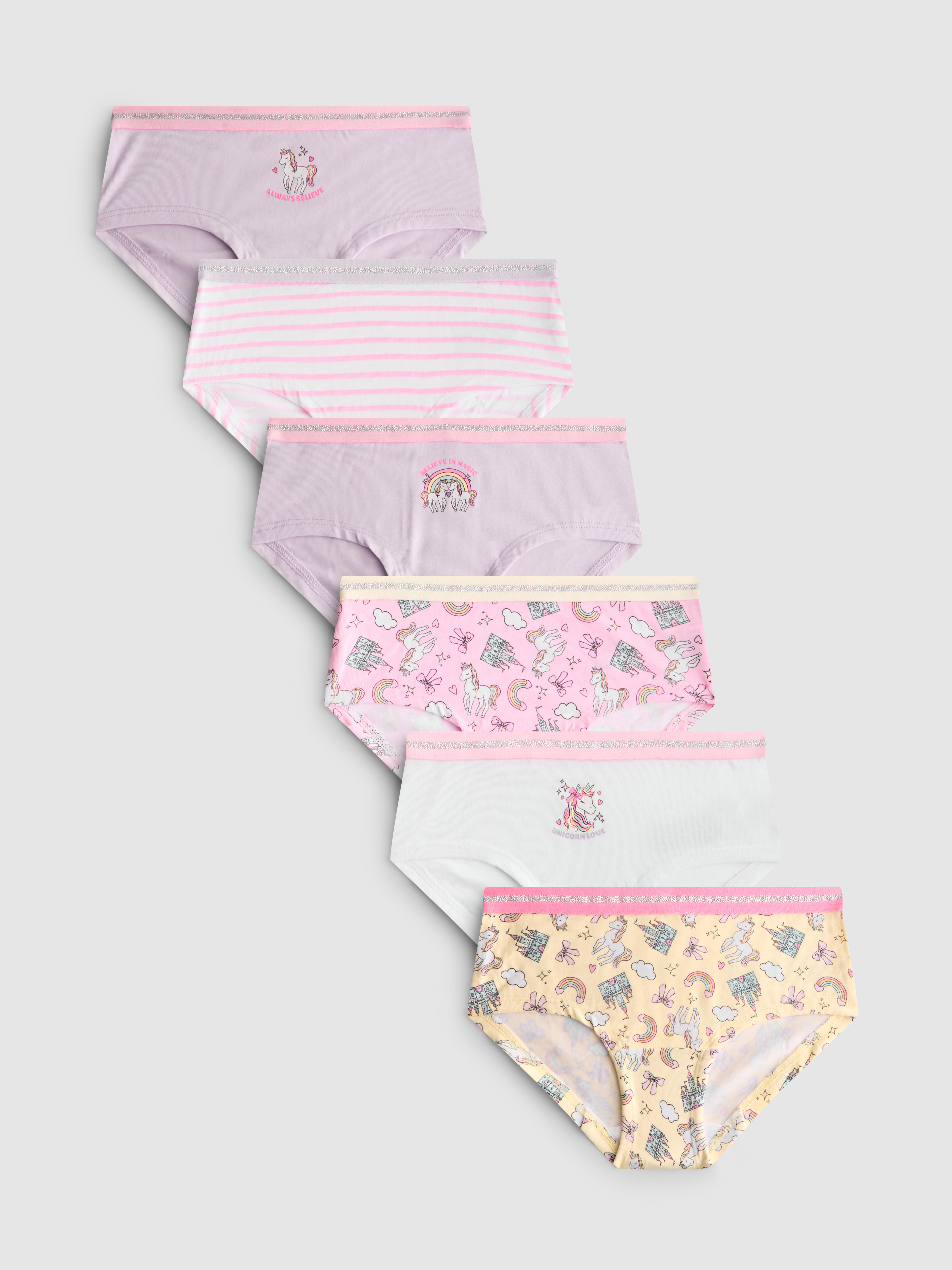 Slips mit Einhorn-Prints, 6er-Pack