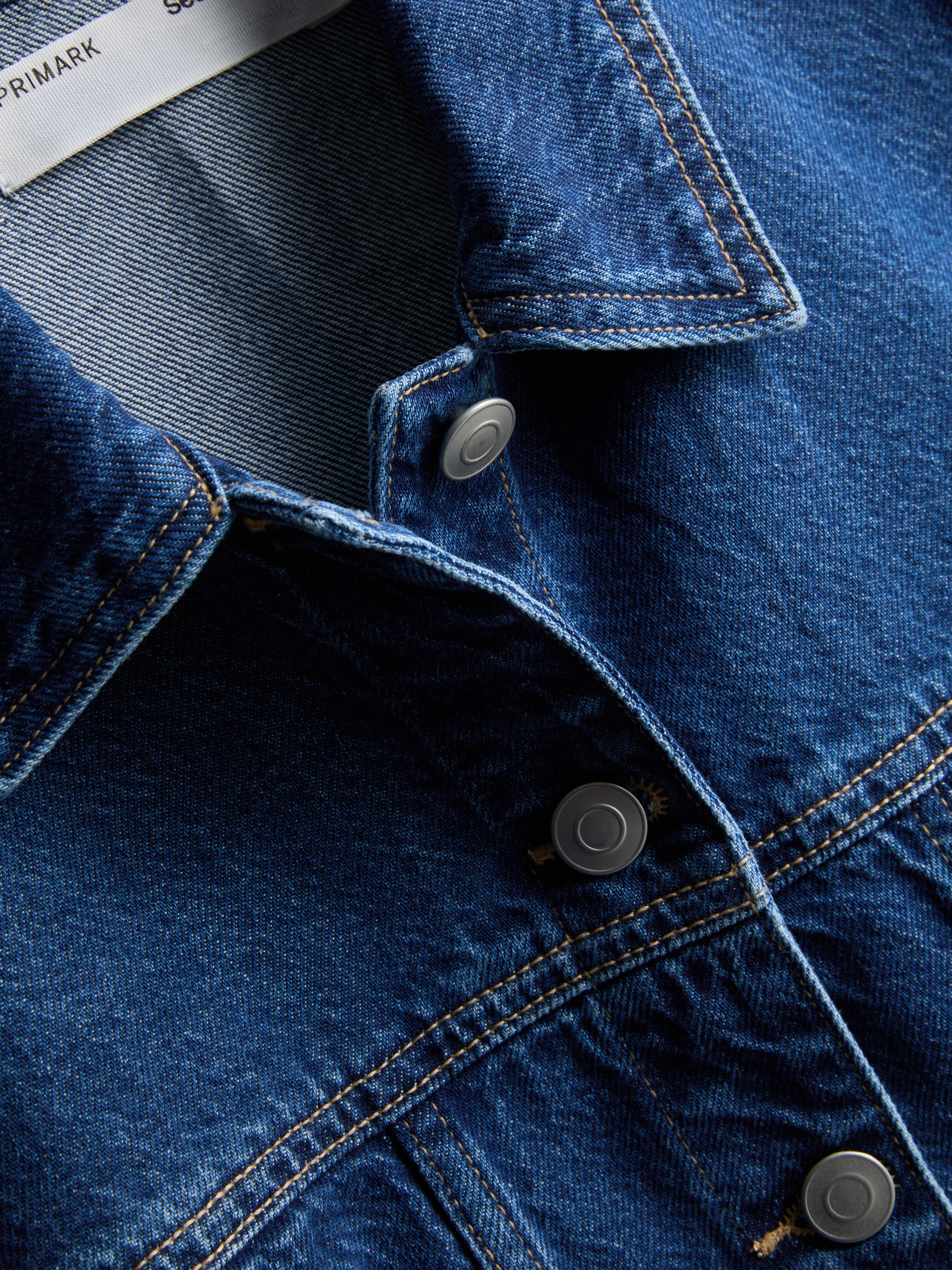 Cap Sleeve Seamed Denim Waistcoat