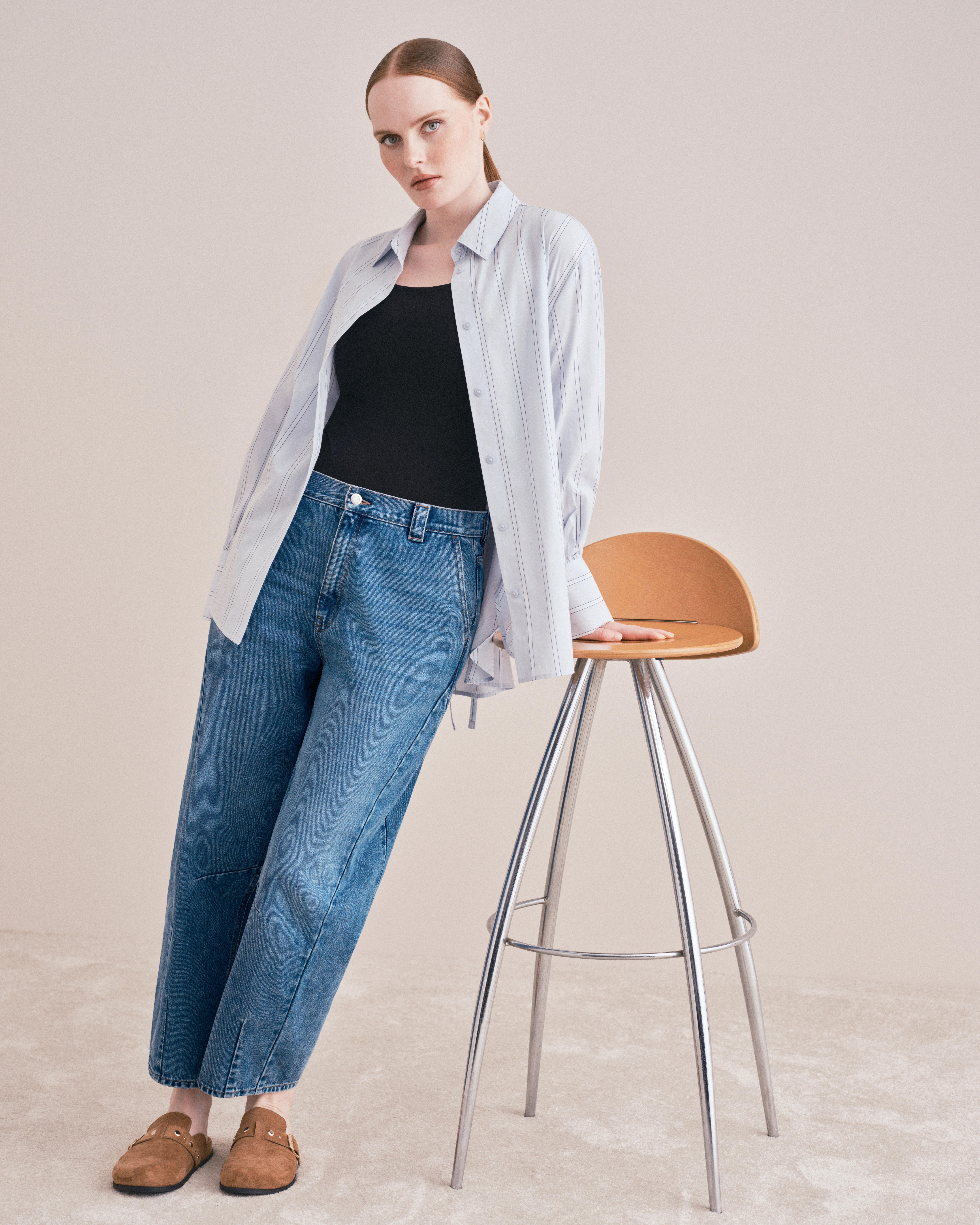 Jeansy typu barrel By Coleen