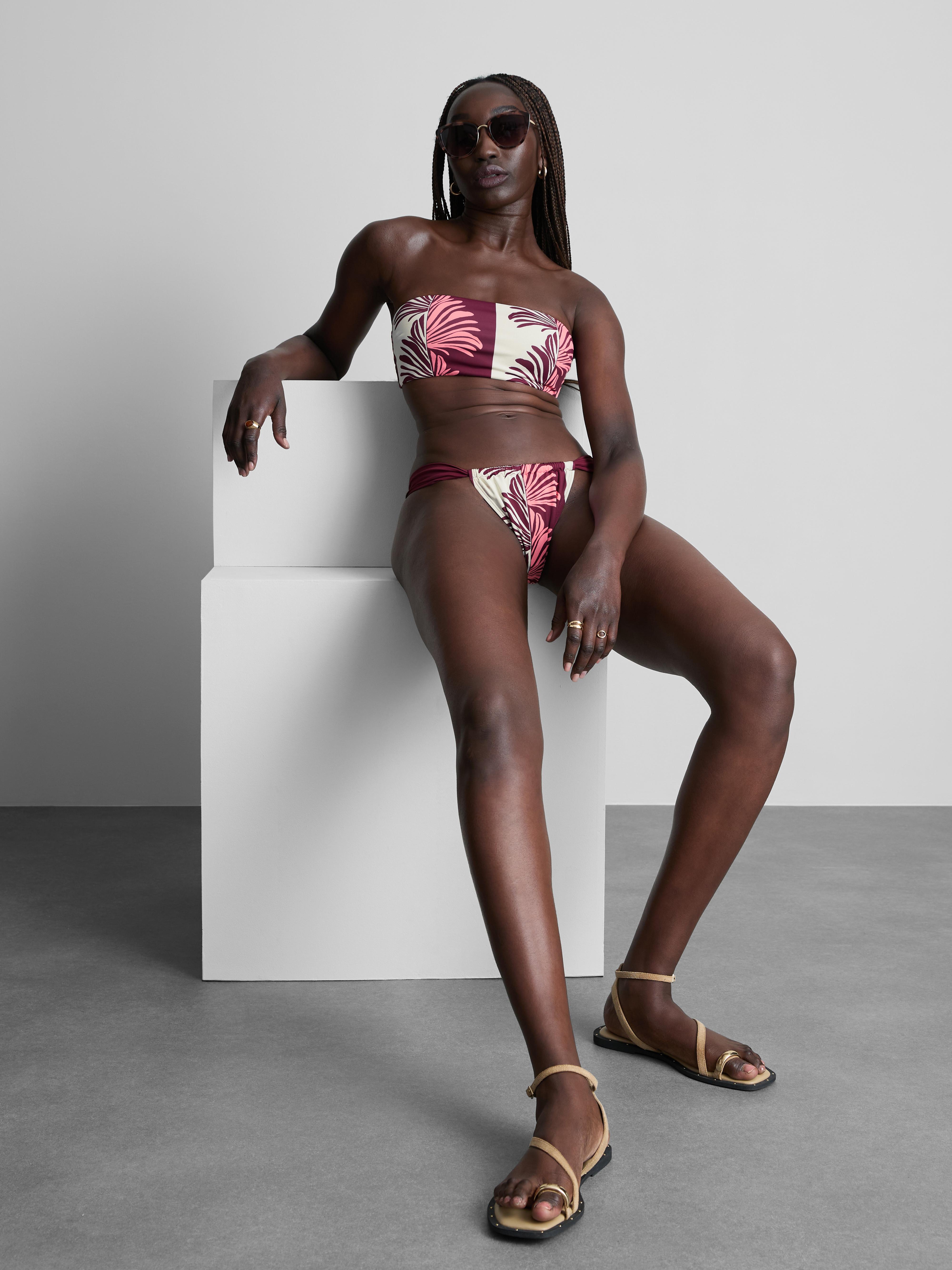 Printed Curtain Bikini Bottoms