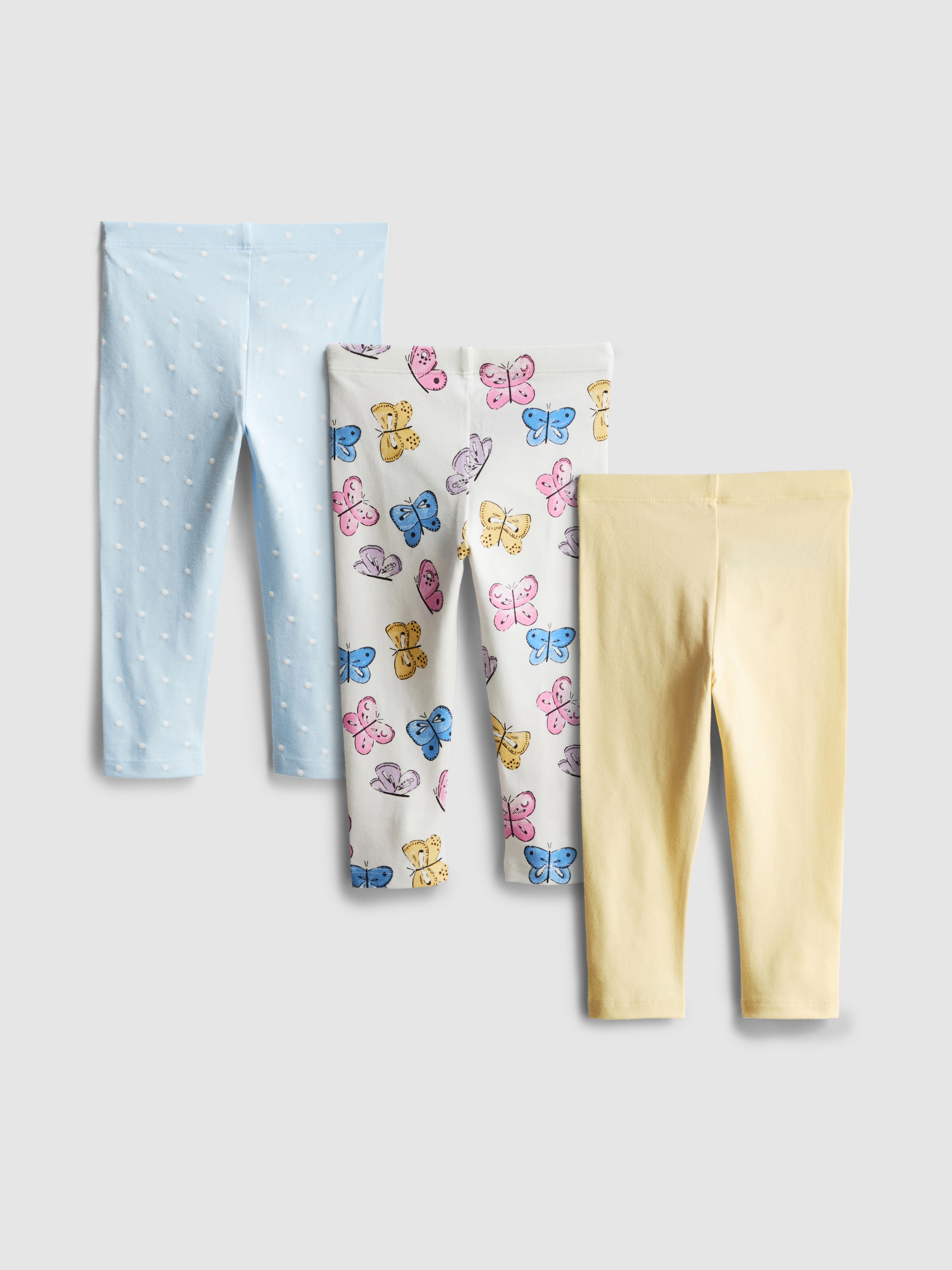 Baby Girls Multi 0-36mths | 3pk Mixed Leggings