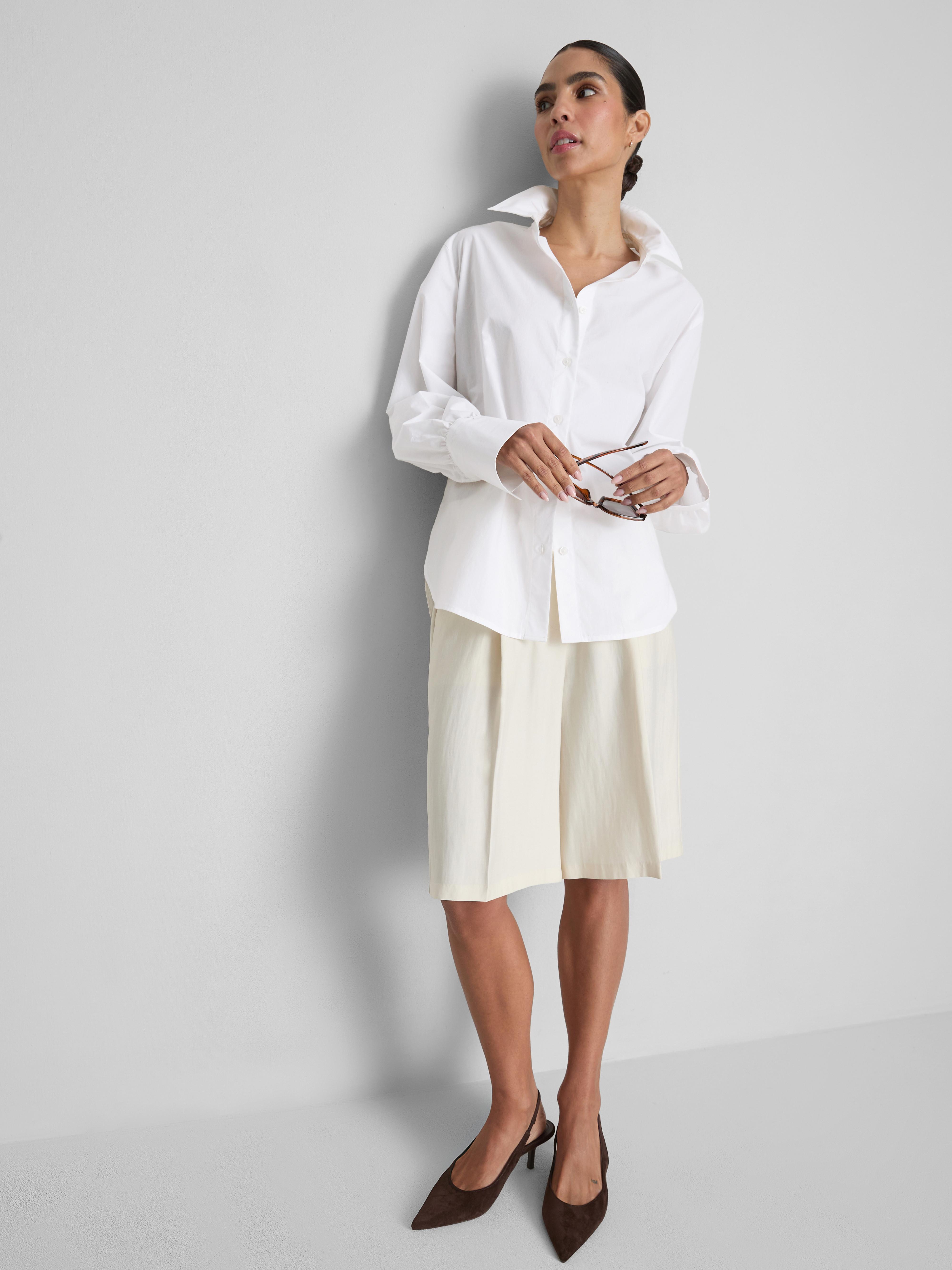 „By Coleen“ Hemd aus Baumwollpopeline zum Binden