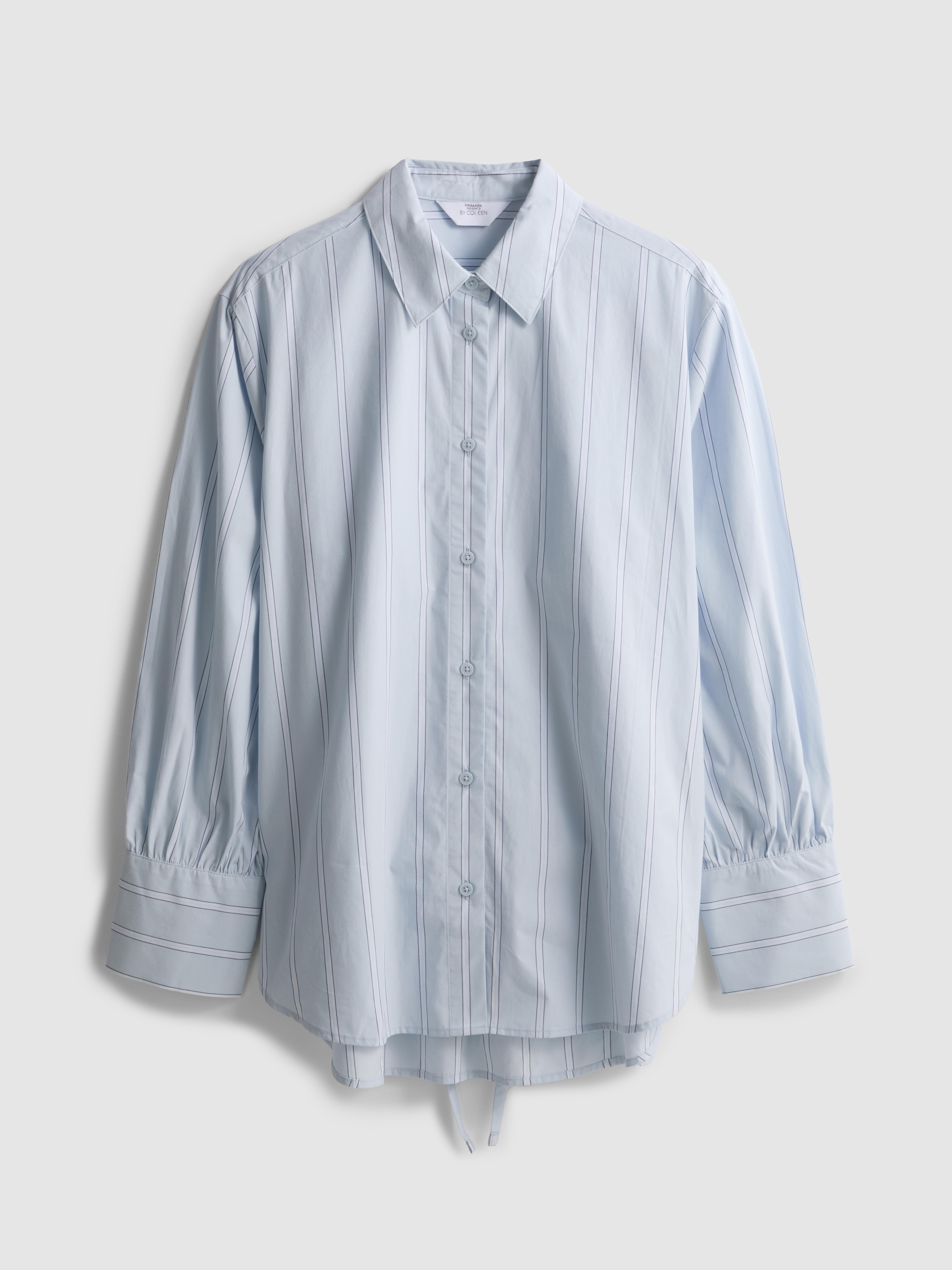 By Coleen Tie Detail Cotton Poplin Shirt