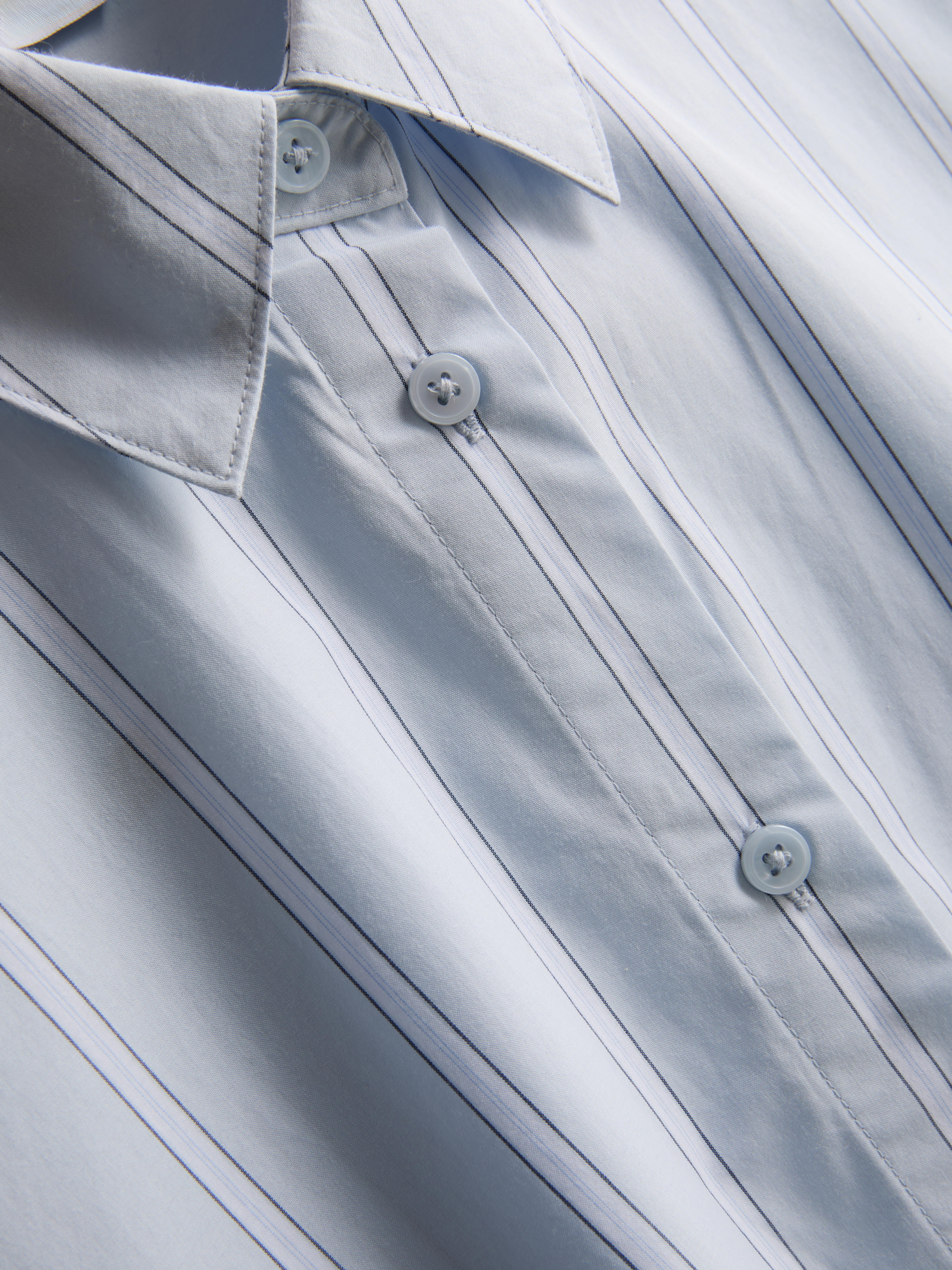 By Coleen Tie Detail Cotton Poplin Shirt