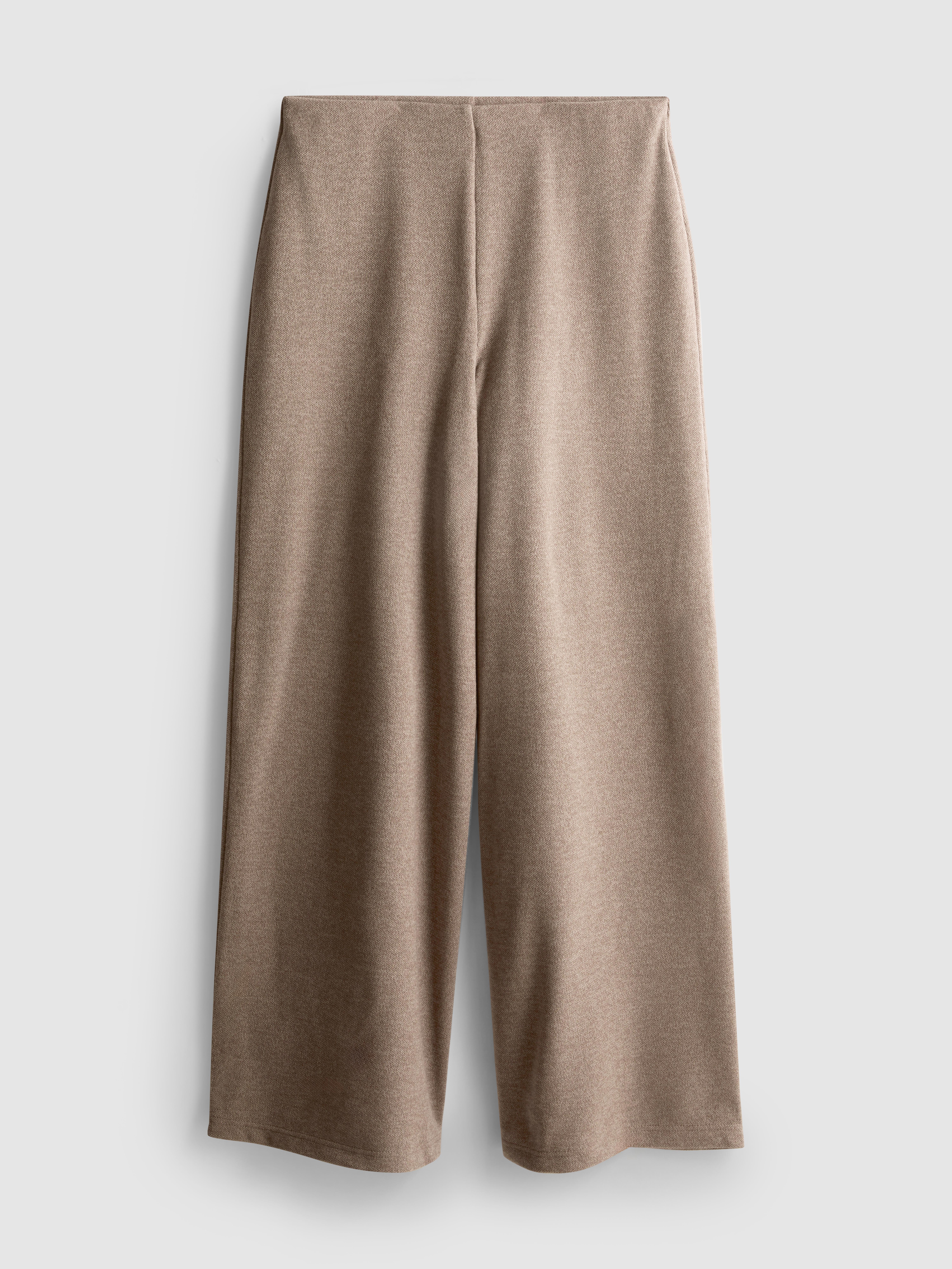 Mid-Rise Wide-Leg Pants