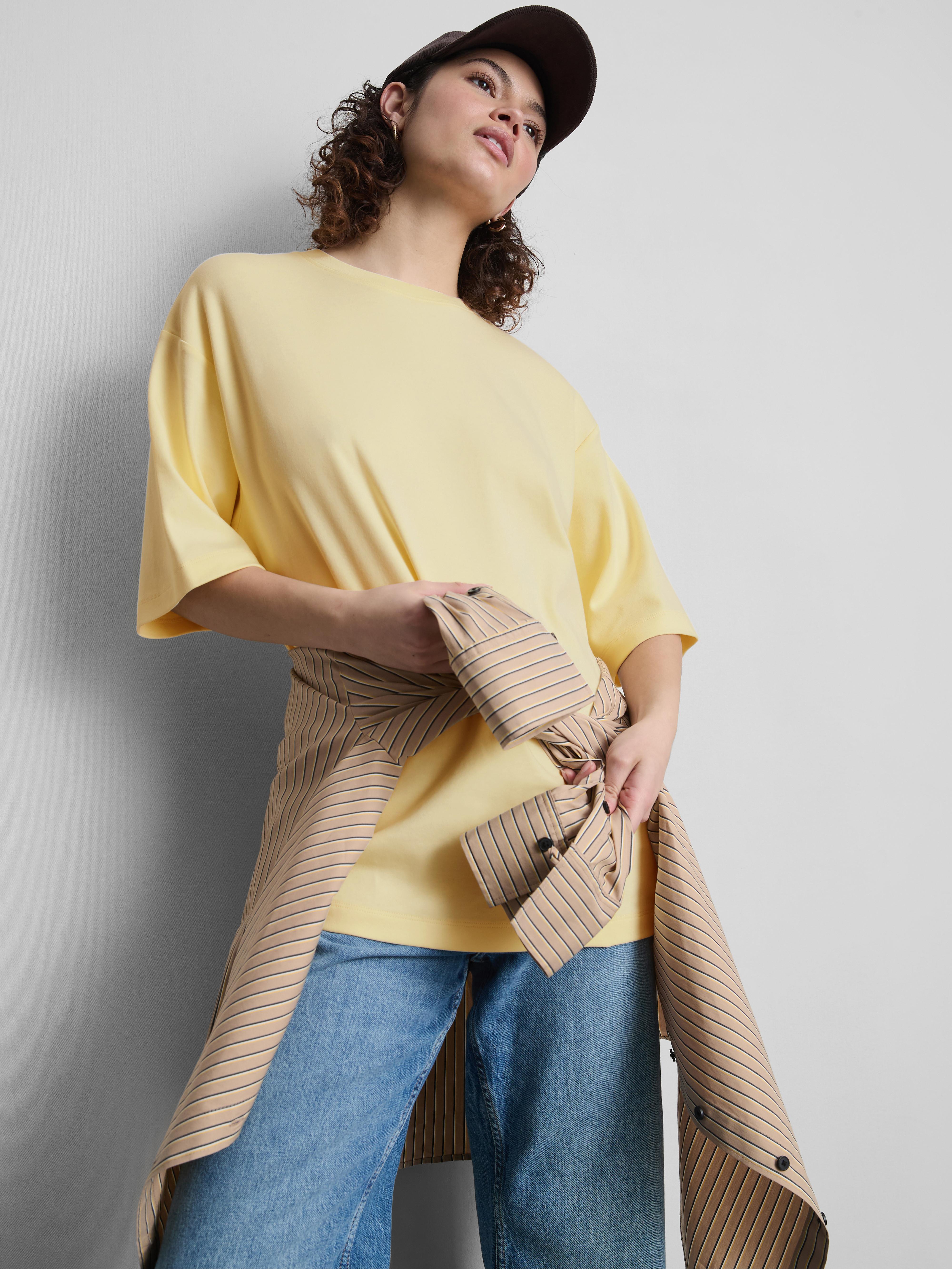 Maglietta oversize in cotone basic