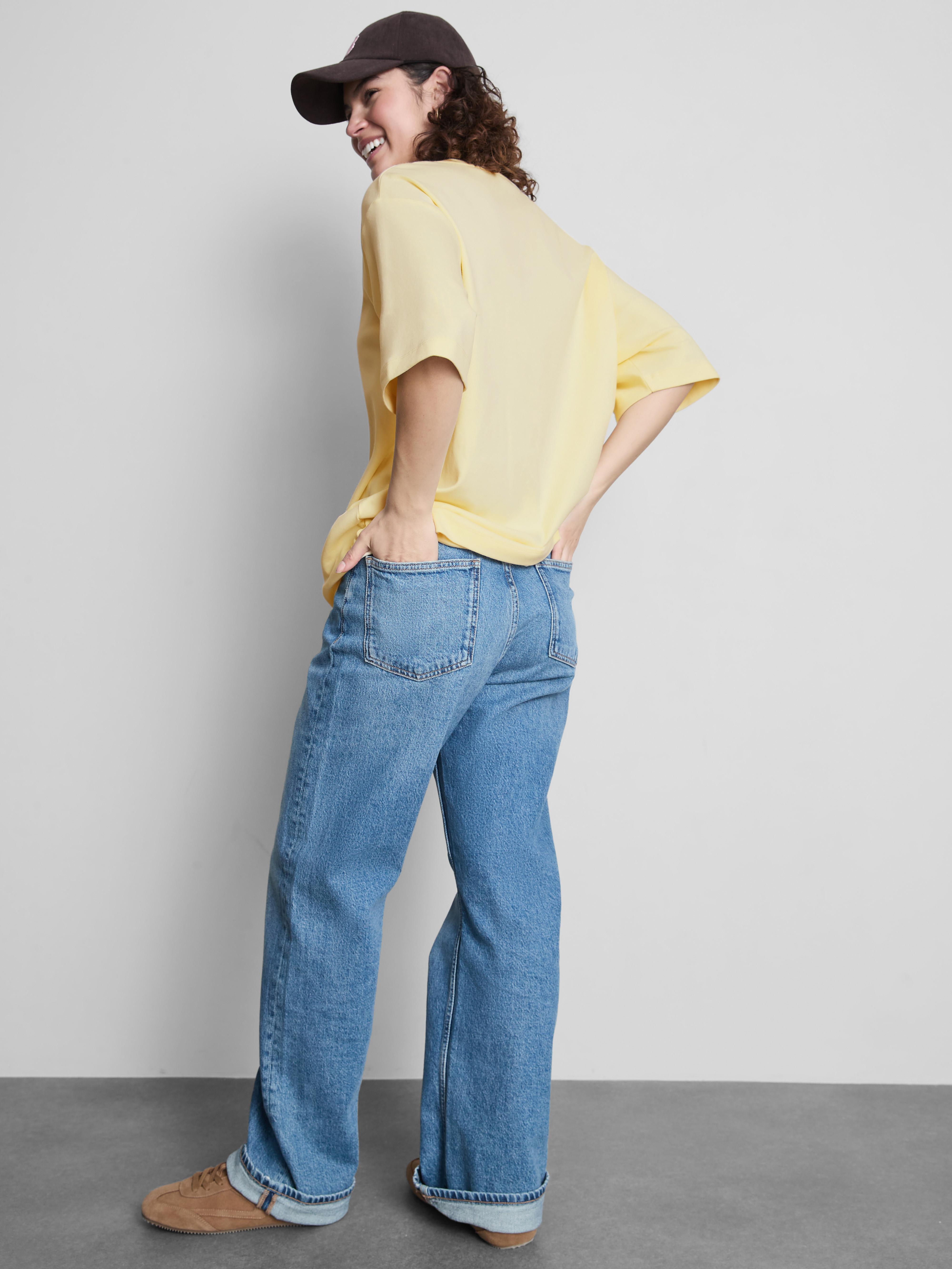 Maglietta oversize in cotone basic
