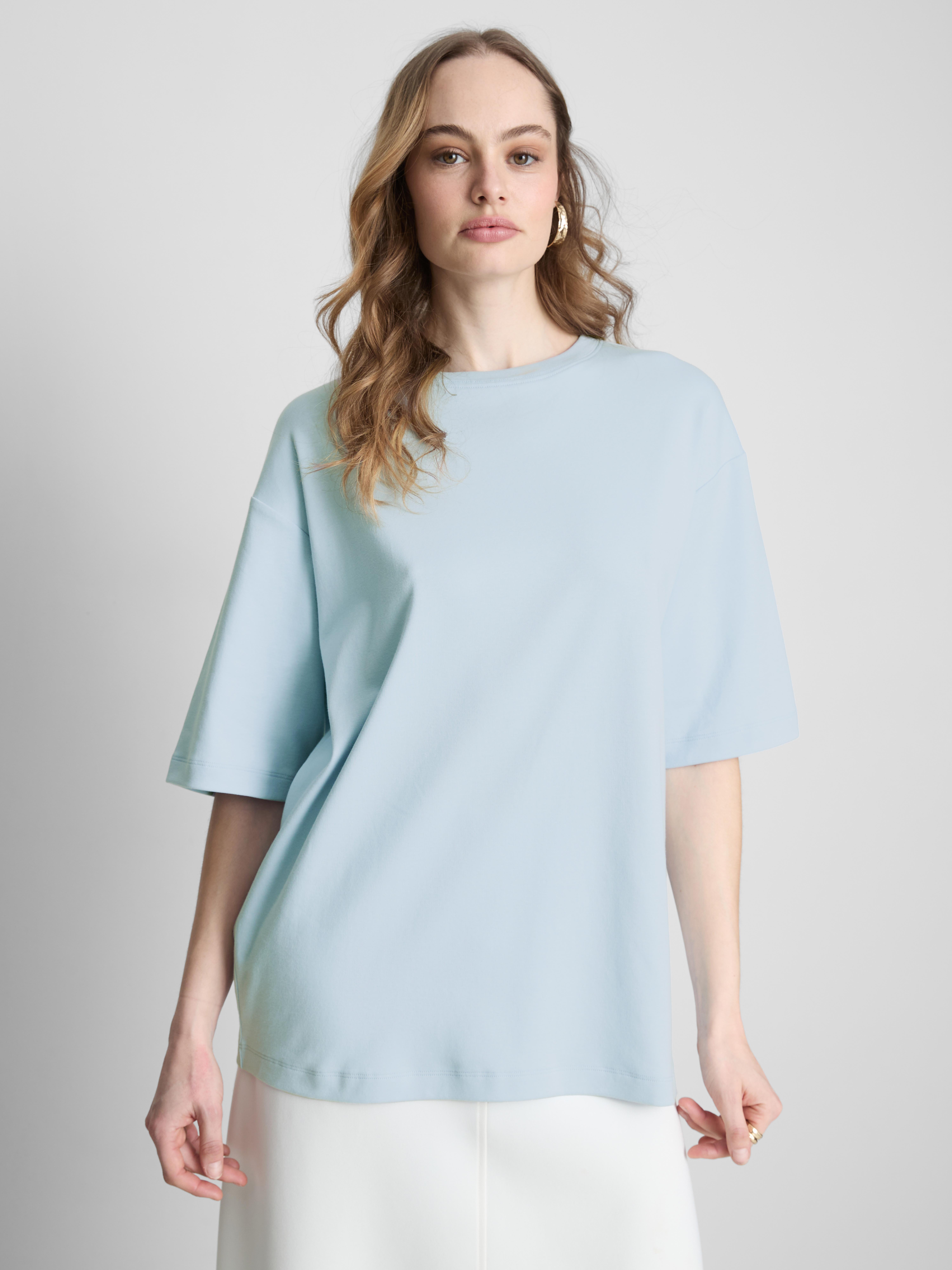 Tricou de bază supradimensionat din bumbac