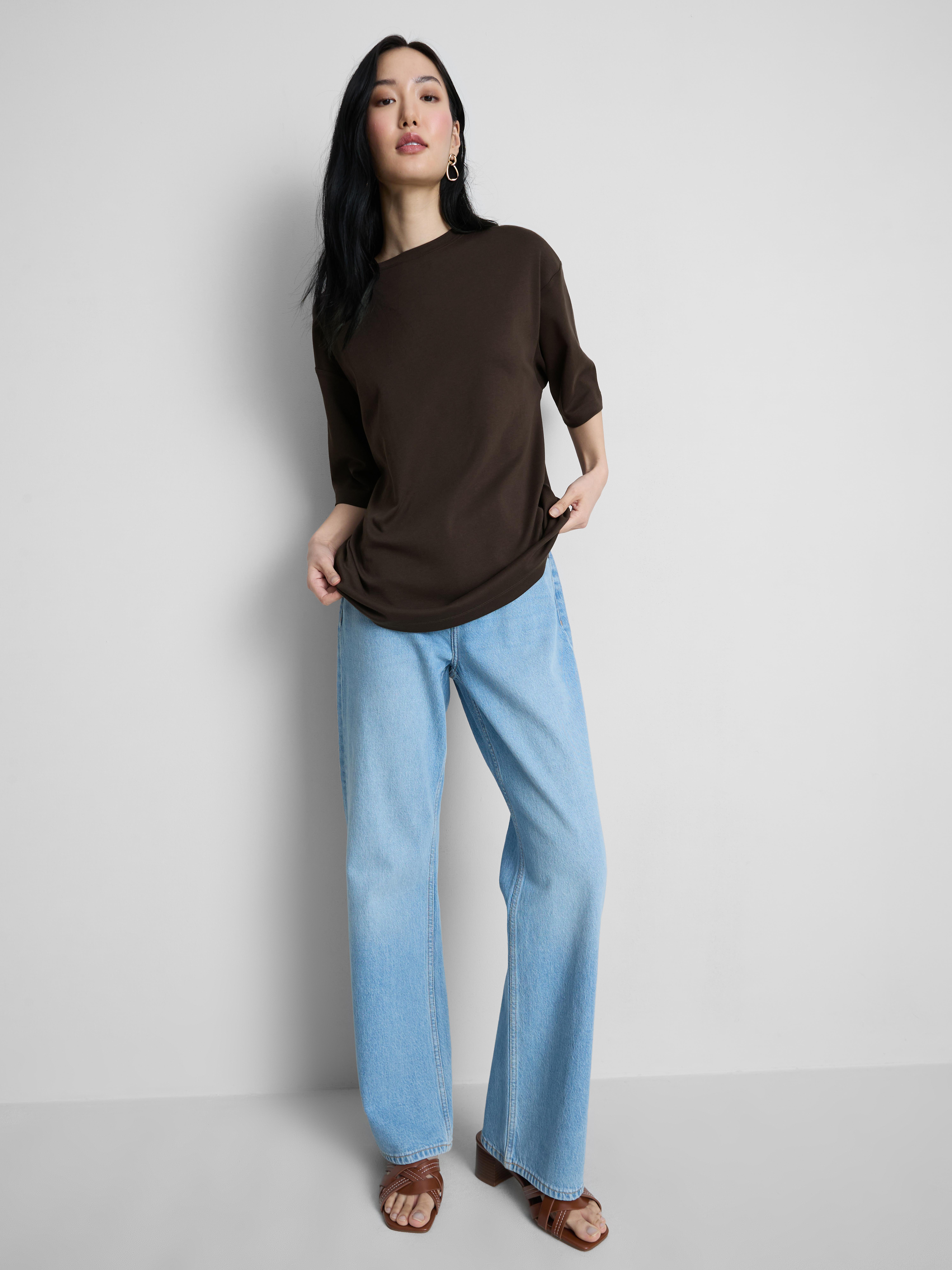 Maglietta oversize in cotone basic