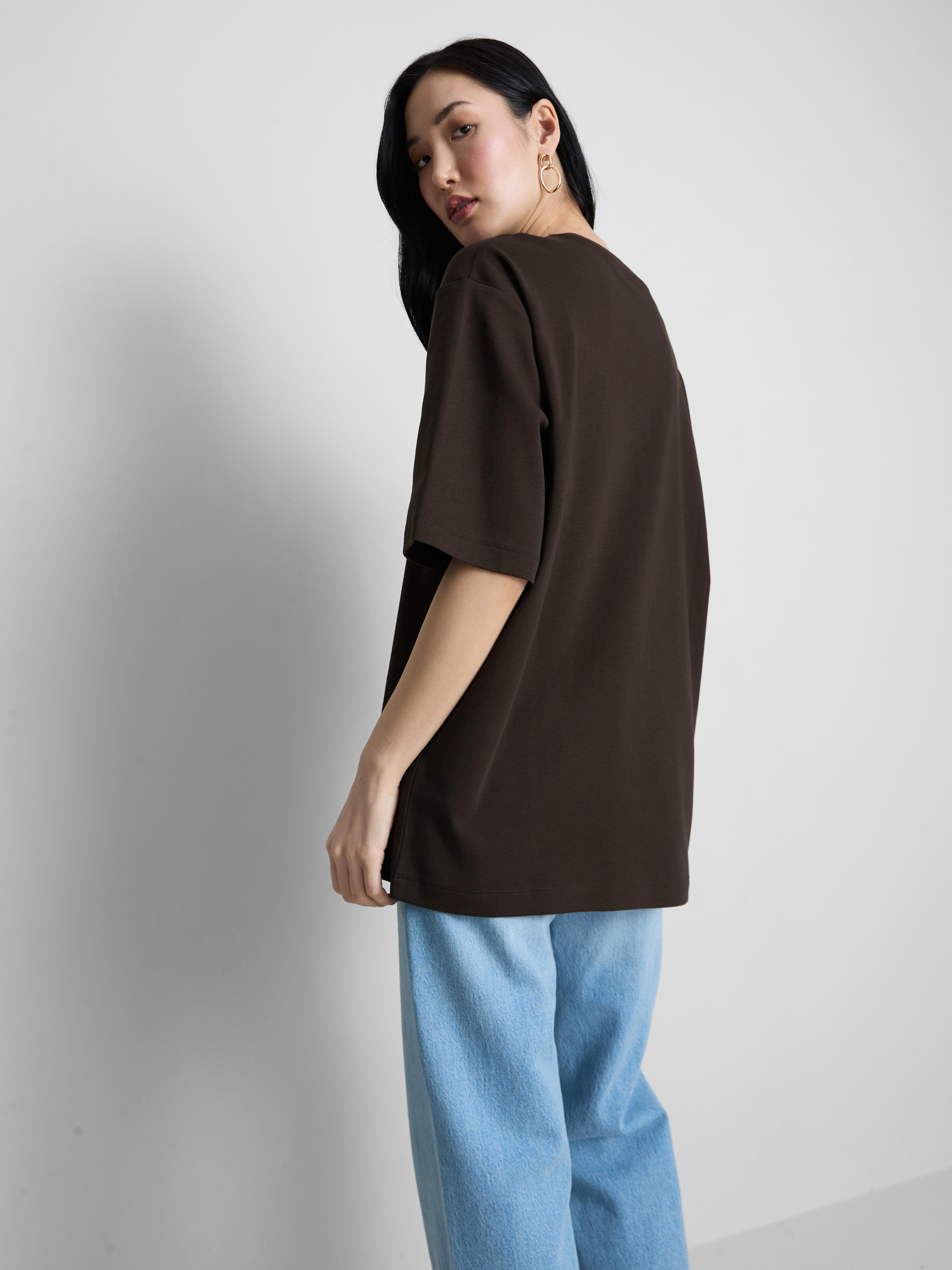 Essential-T-Shirt aus Baumwolle im Oversized-Look