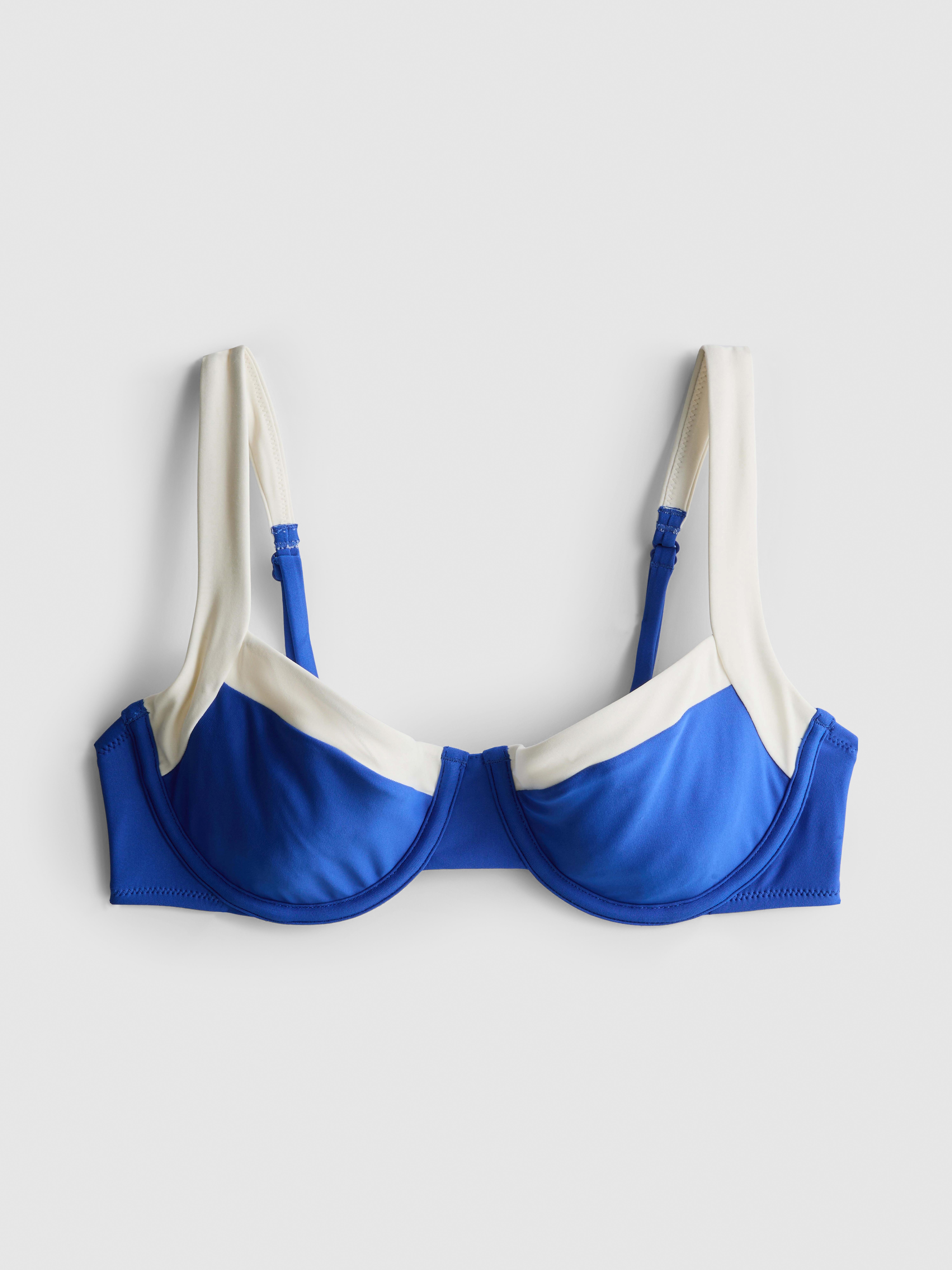 Contrast Sweetheart Underwired Bikini Top