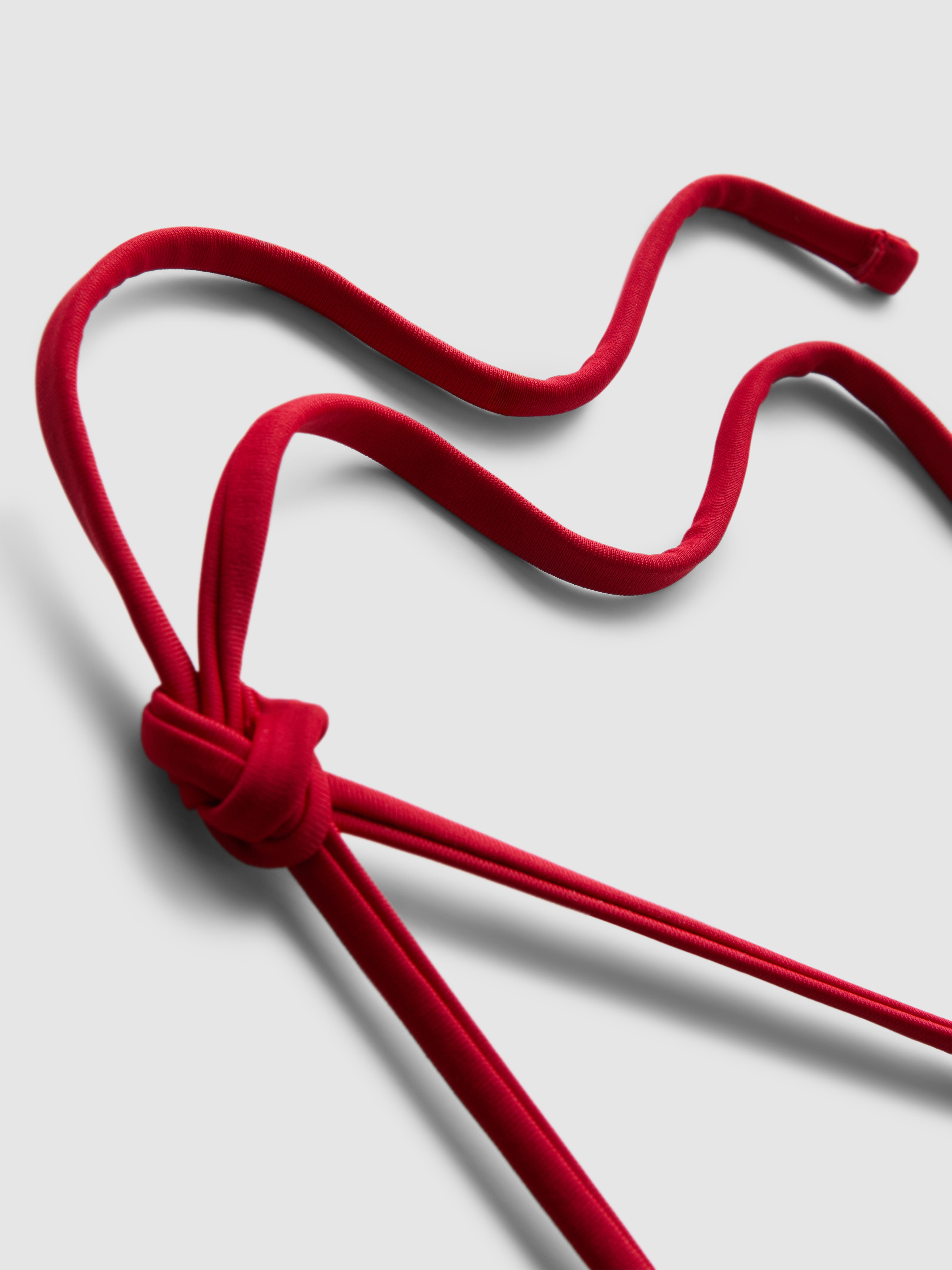 Broderie Triangle Bikini Top