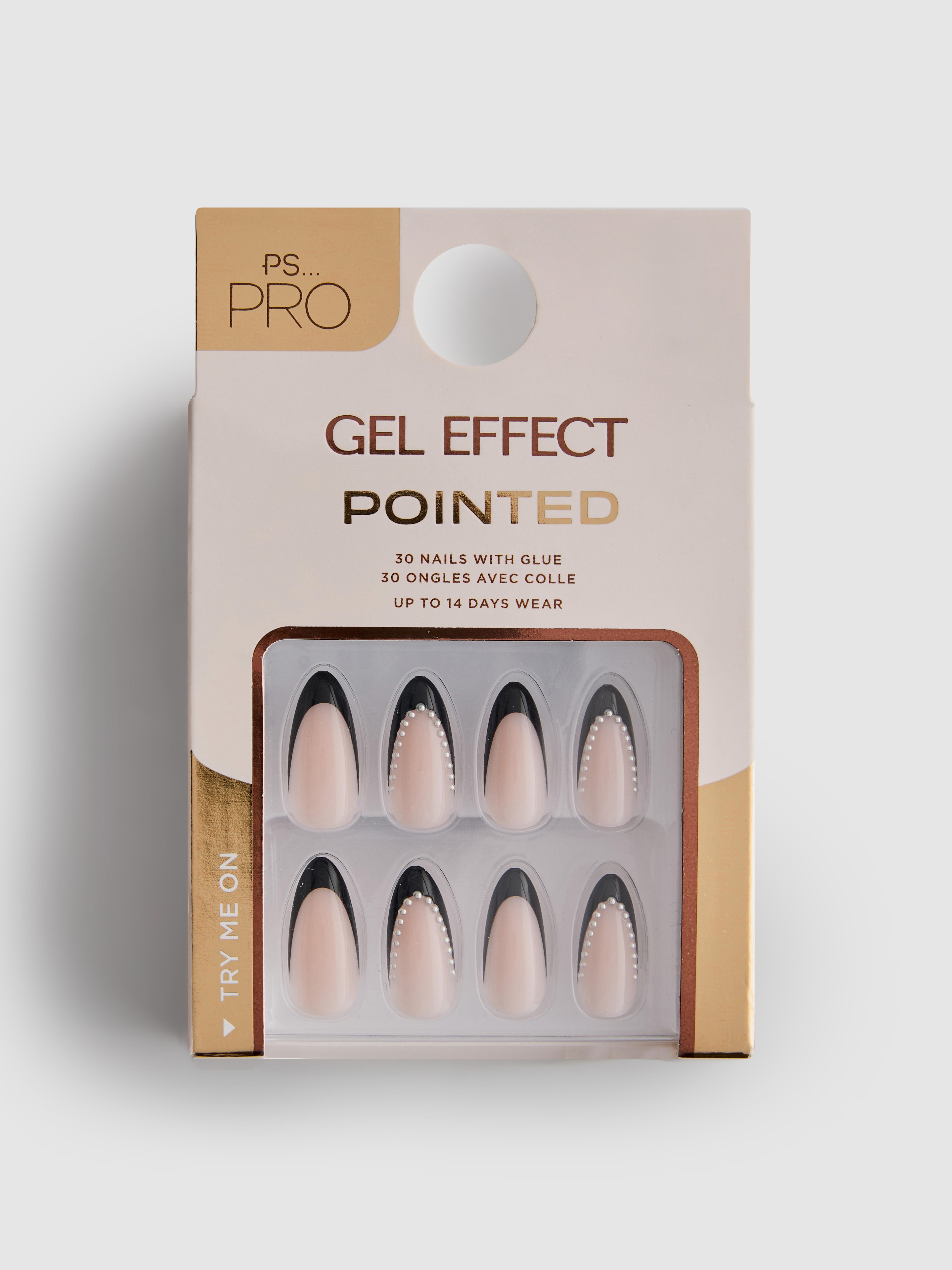PS... Pro Pointed Gel Effect False Nails