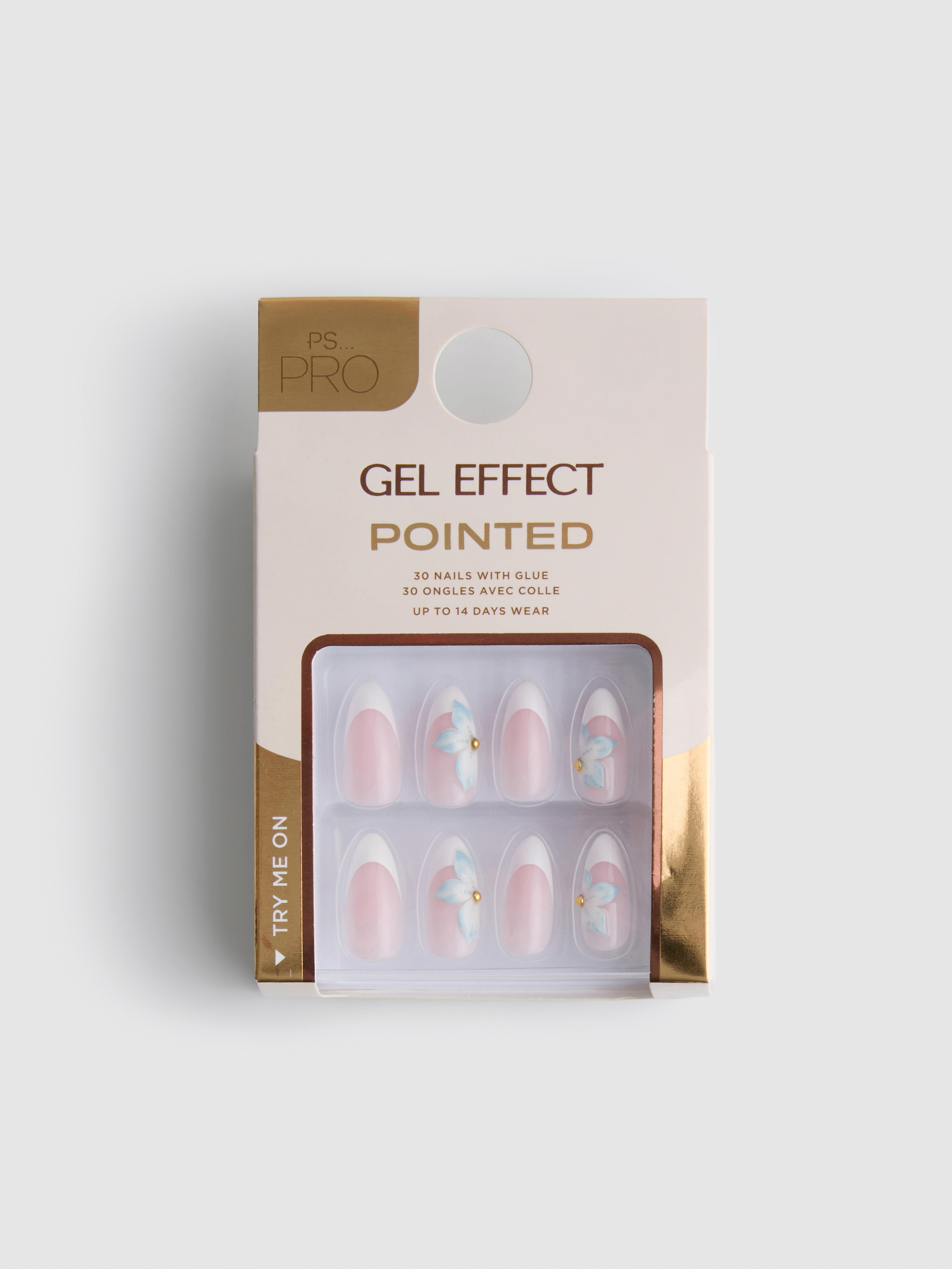 PS... Pro Gel Effect Pointed False Nails