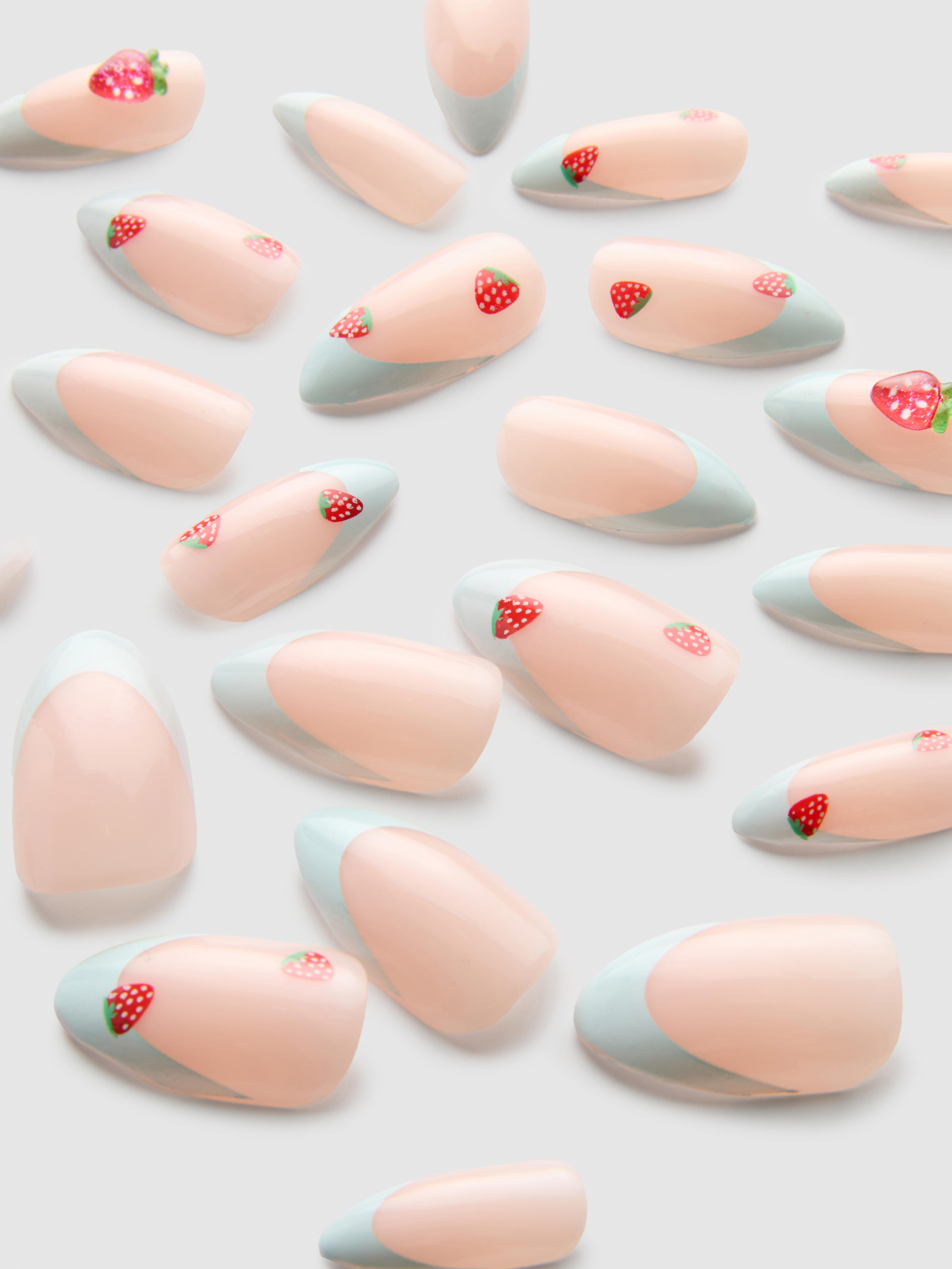 24pk Pointed Gloss False Nails