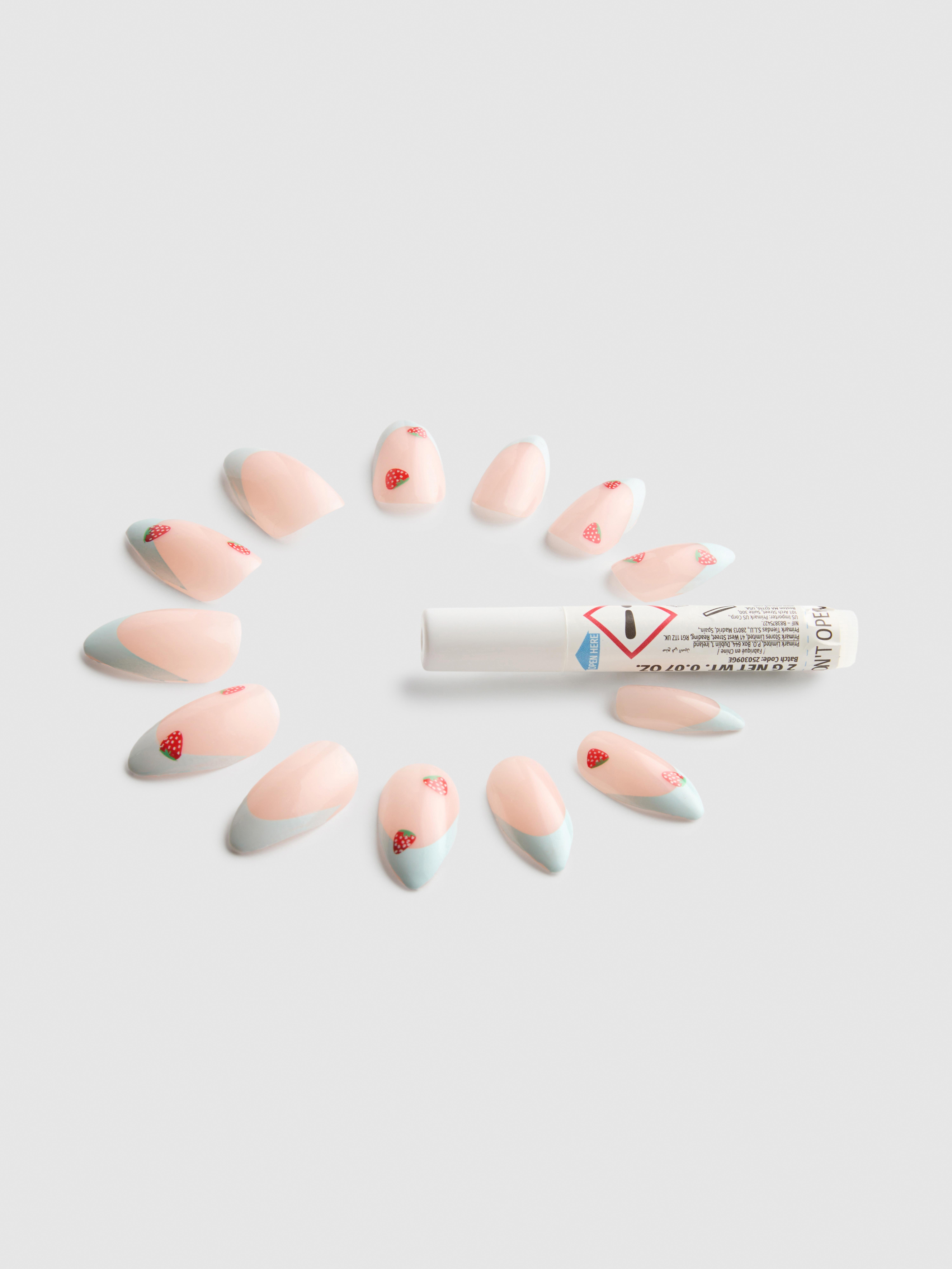 24pk Pointed Gloss False Nails