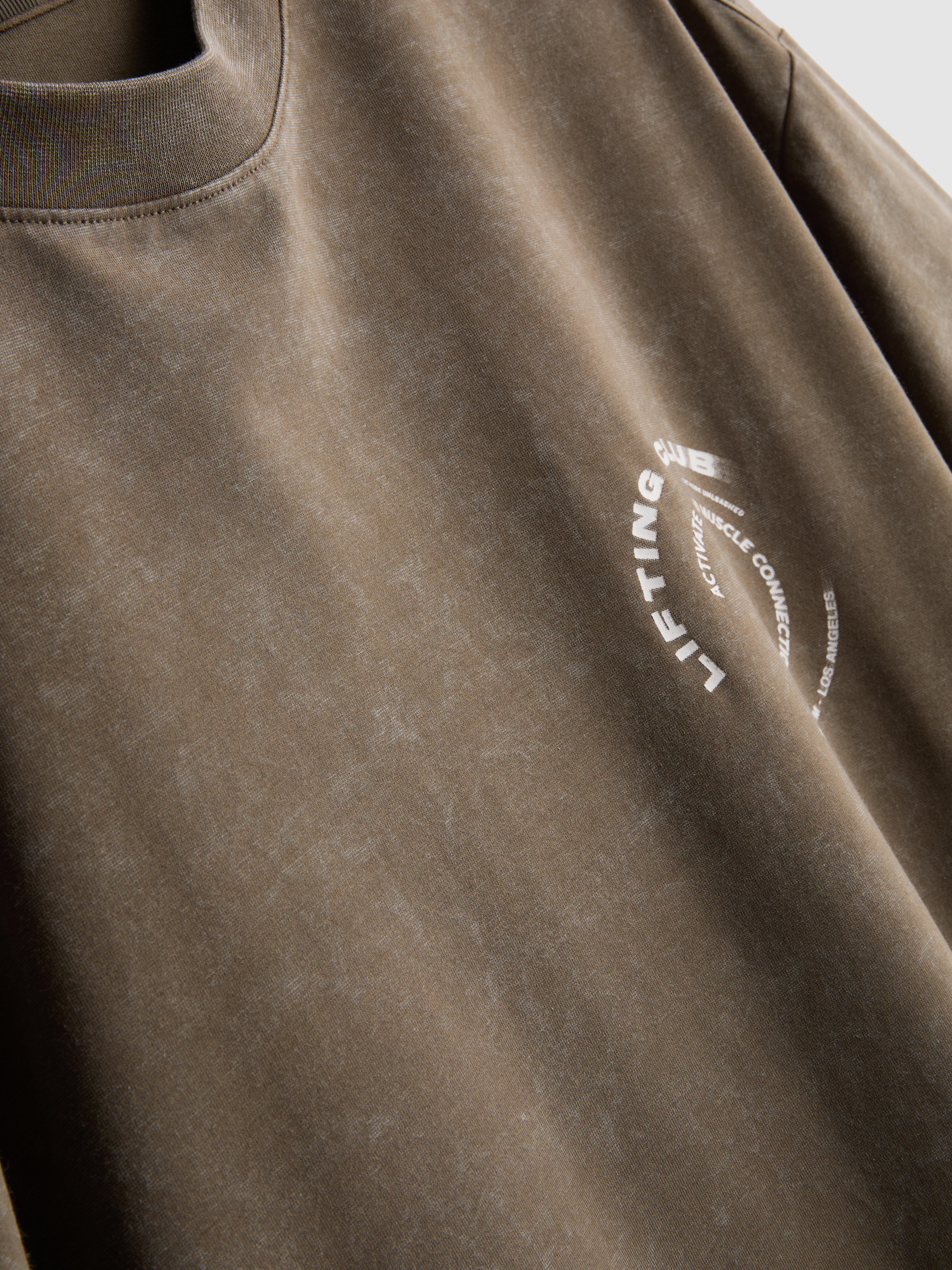 Active Short Sleeved Washed T-Shirt