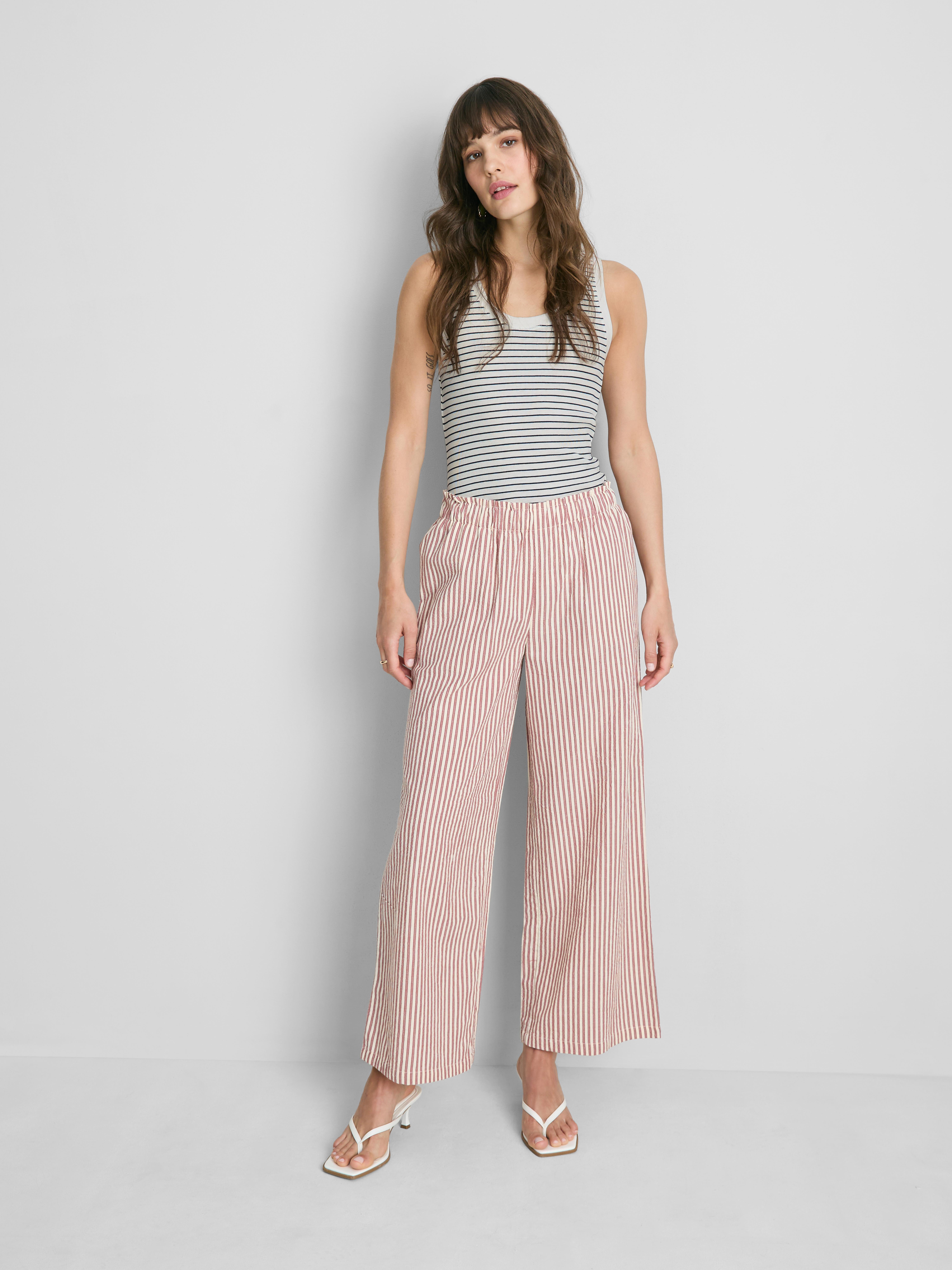 Ribbed Striped Tank Top
